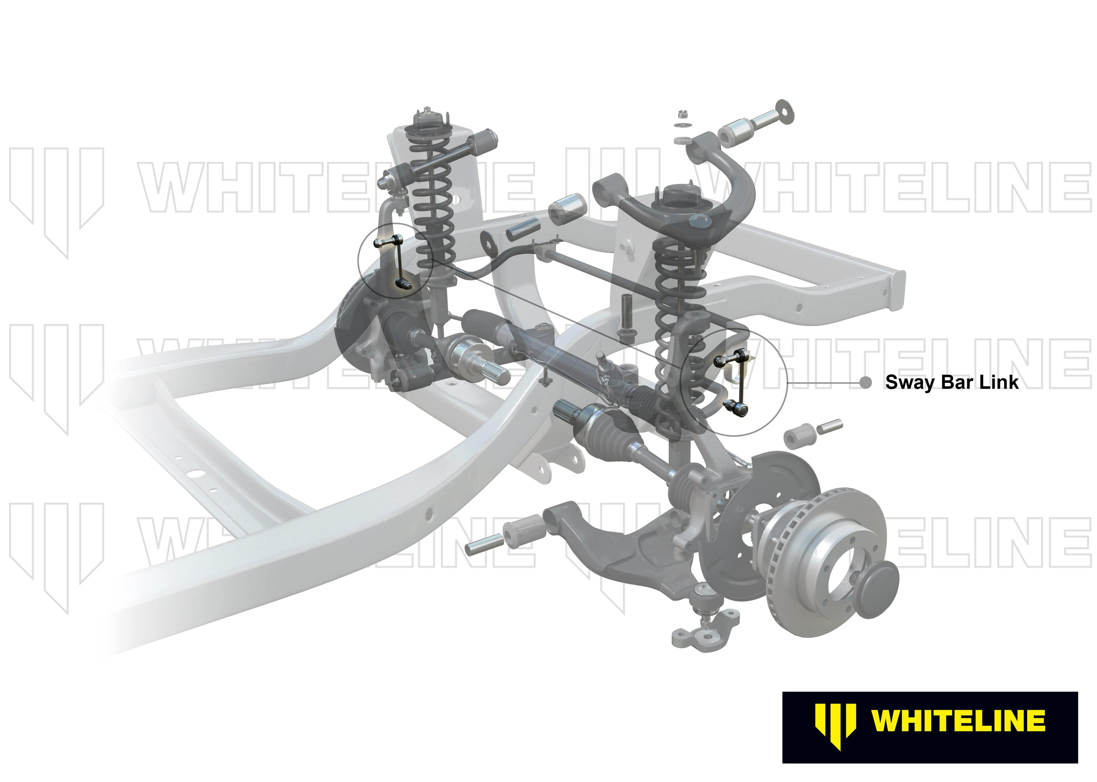 Whiteline 10 x 16 x 26 cm / 190-215mm - horizontal heavy duty ball joints Universal Sway Bar Link - Adjustable Ball Style - 12mm Ball Stud 190-215mm SR