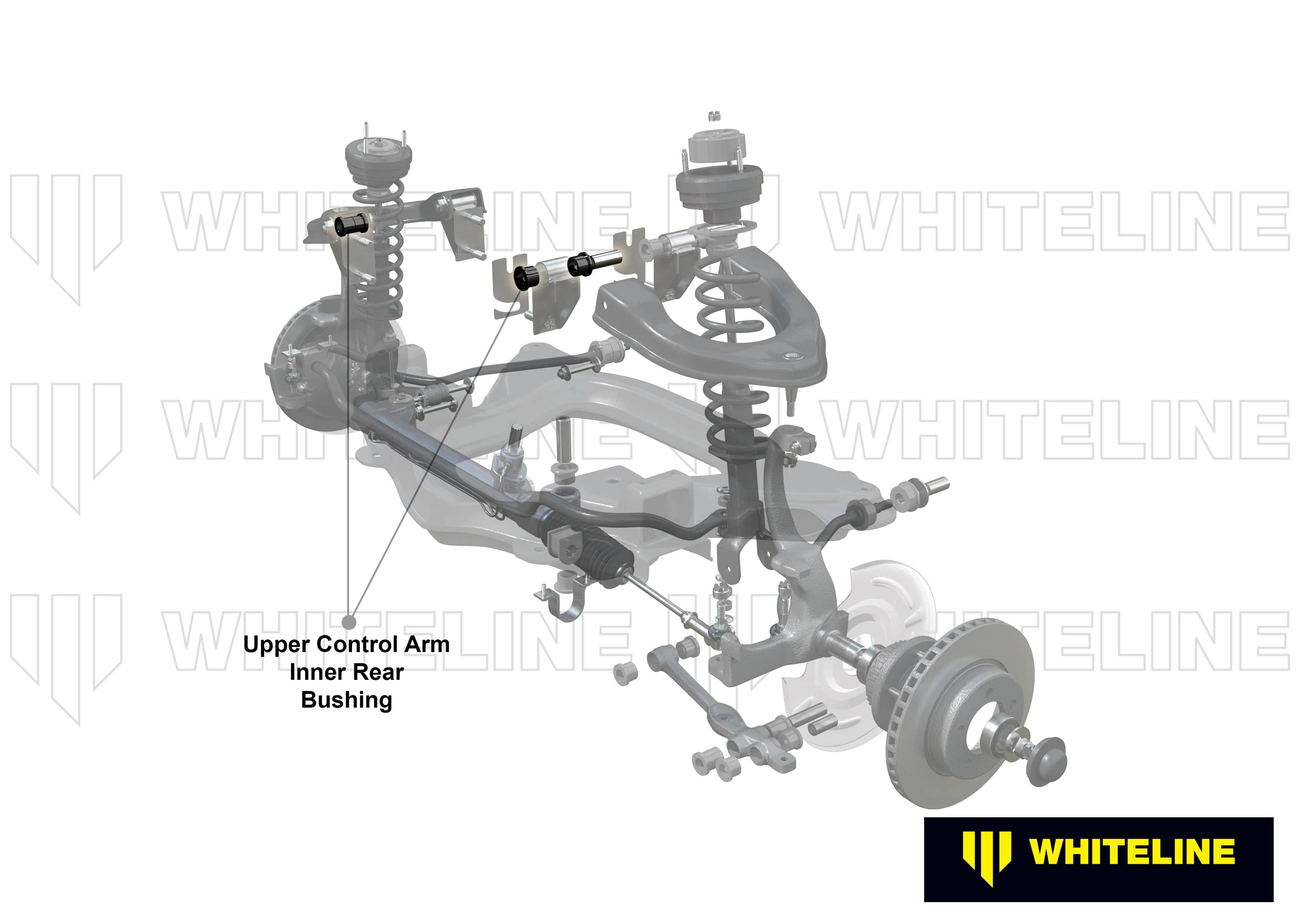 Whiteline 10 x 16 x 26 cm Front Control Arm Upper - Inner Rear Bushing Kit to Suit Toyota HiLux, 4Runner and HiAce SR