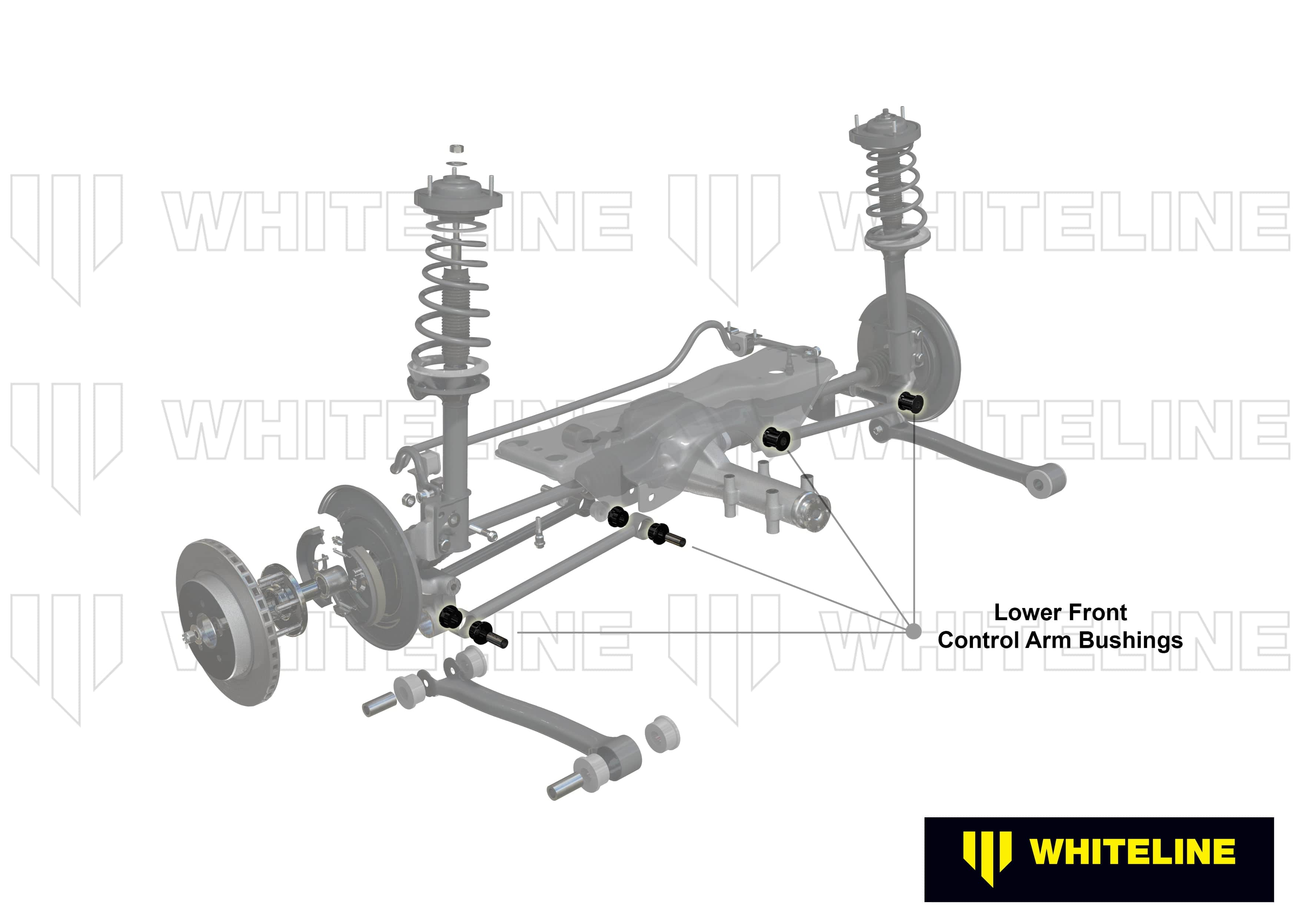 Whiteline 10 x 16 x 26 cm Rear Control Arm - Bushing Kit to Suit Holden Astra LD and Nissan Pulsar N13, N14 Fwd/Awd SR