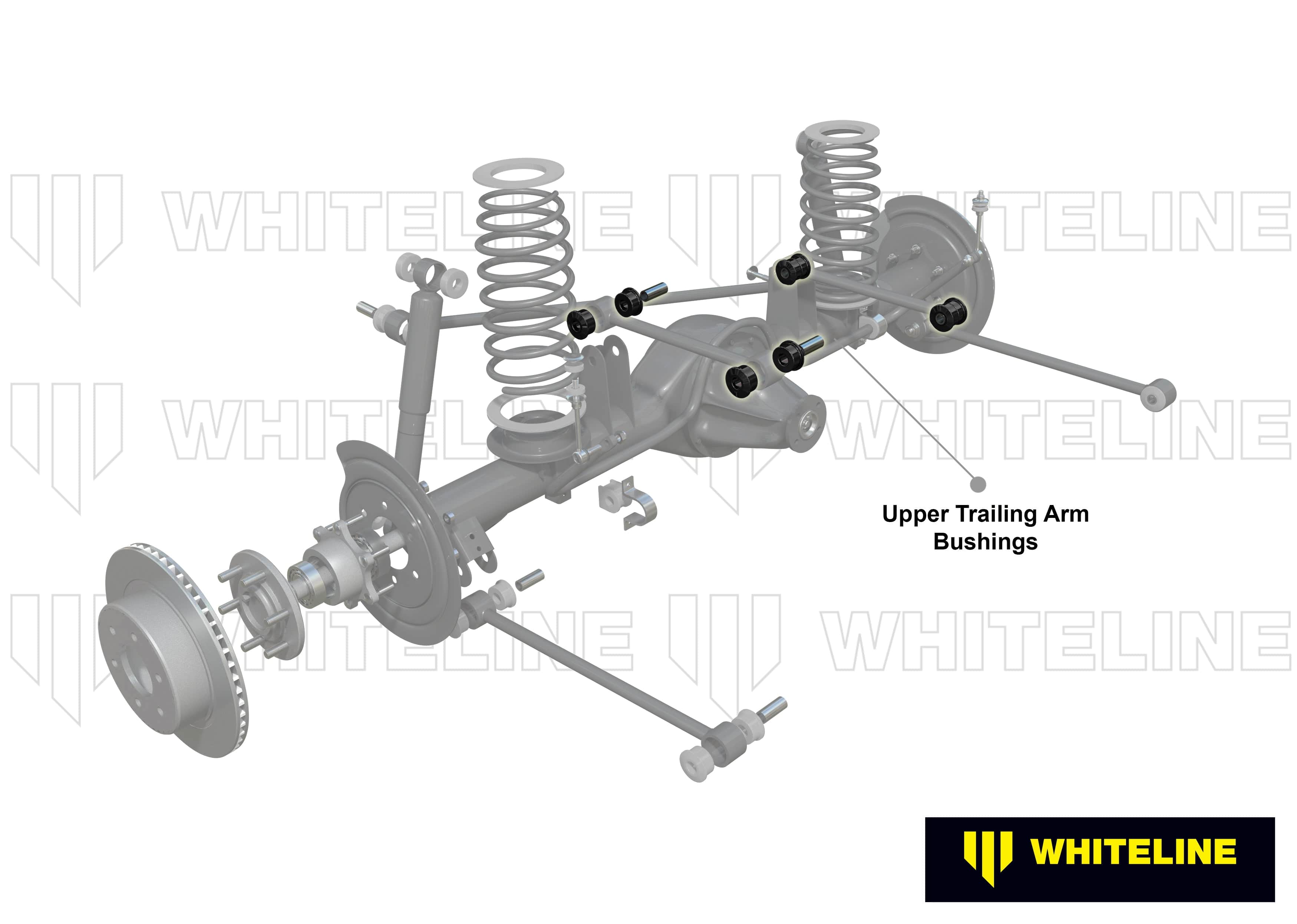 Whiteline 10 x 16 x 26 cm Rear Trailing Arm - Bushing Kit to Suit Toyota FJ Cruiser, Prado and 4Runner SR