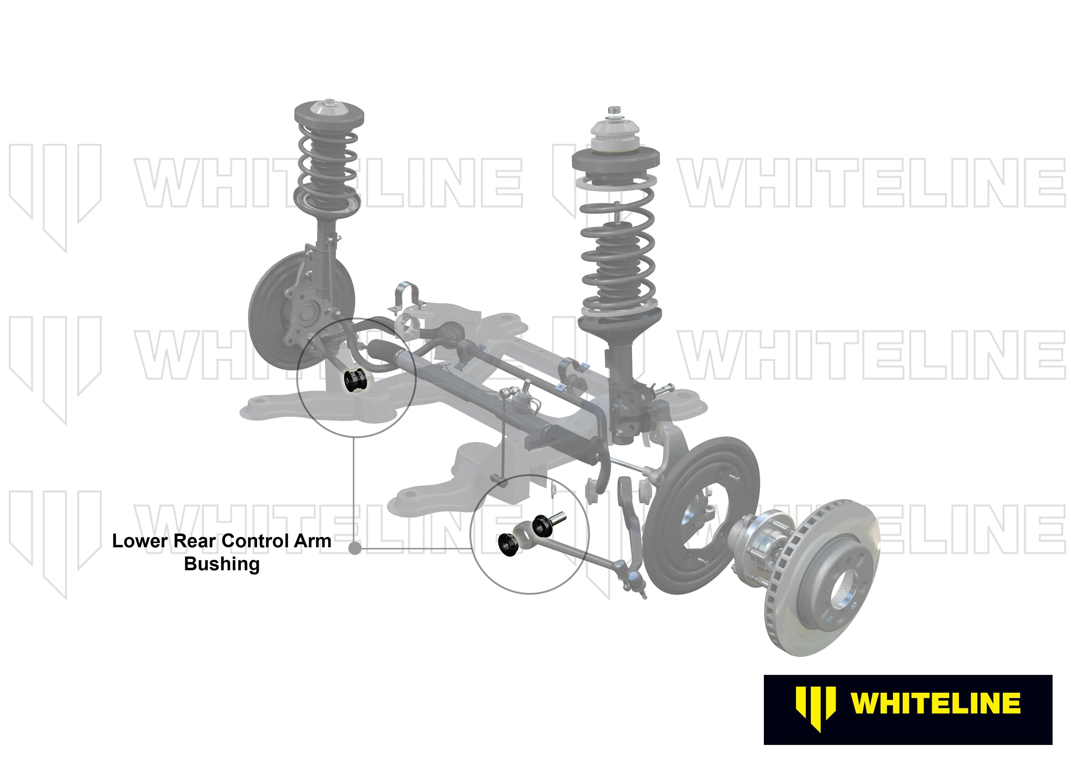 Whiteline 10 x 16 x 26 cm / Standard Alignment Front Control Arm Lower - Bushing Kit to Suit BMW 1, 3 Series and Z4 SR