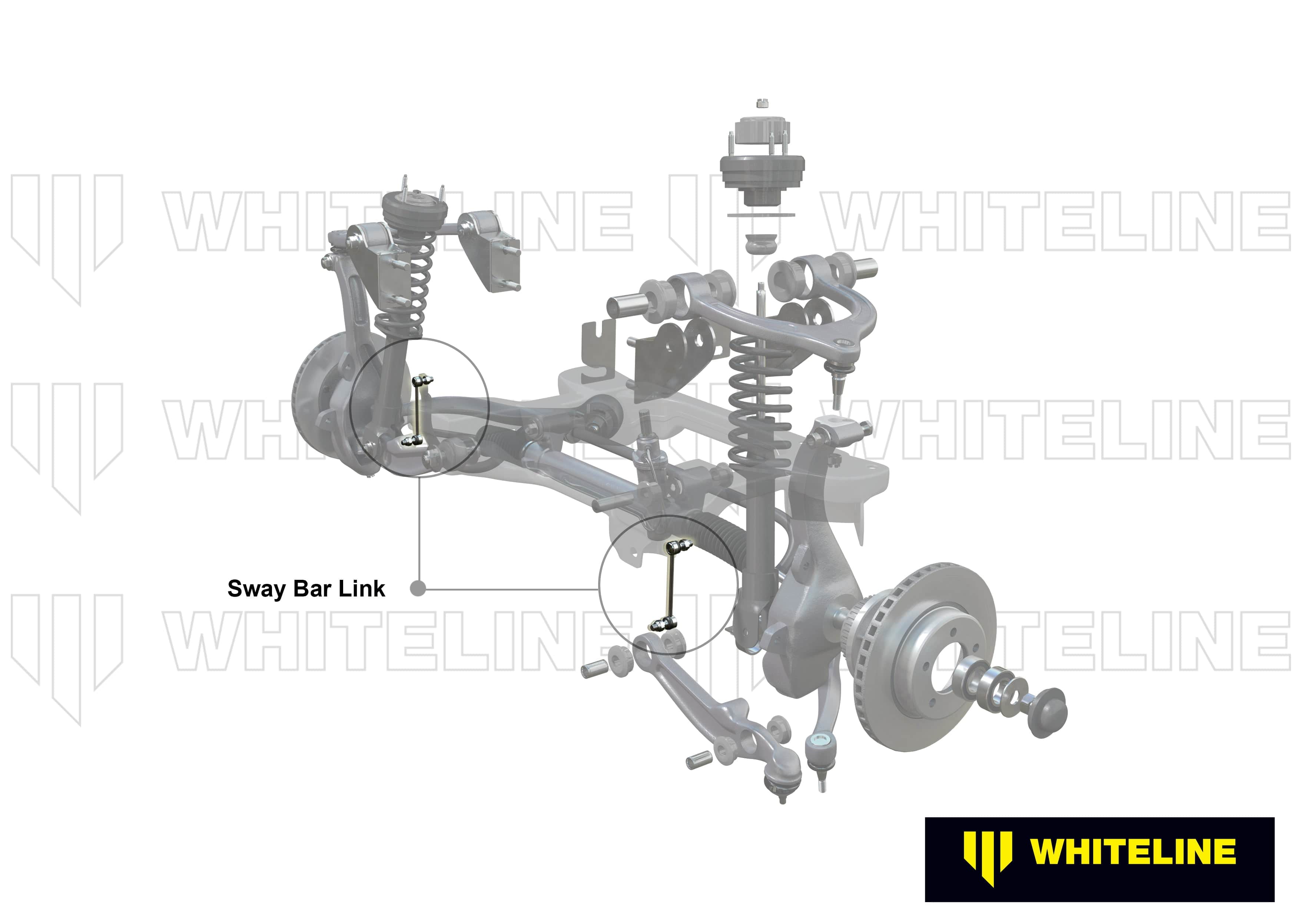 Whiteline 10 x 20 x 40 cm Front Sway Bar Link to Suit Chrysler 300C and Dodge Challenger, Charger SR
