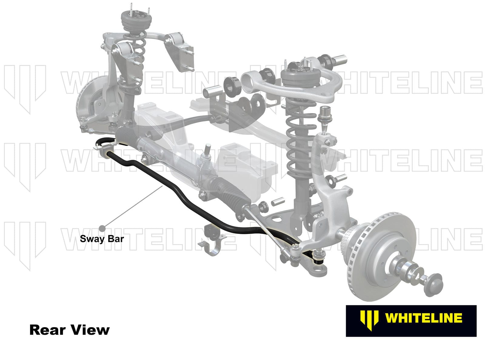Whiteline 120 x 20 x 10 cm Front Sway Bar - 30mm 2 Point Adjustable to Suit Toyota Supra and Soarer SR