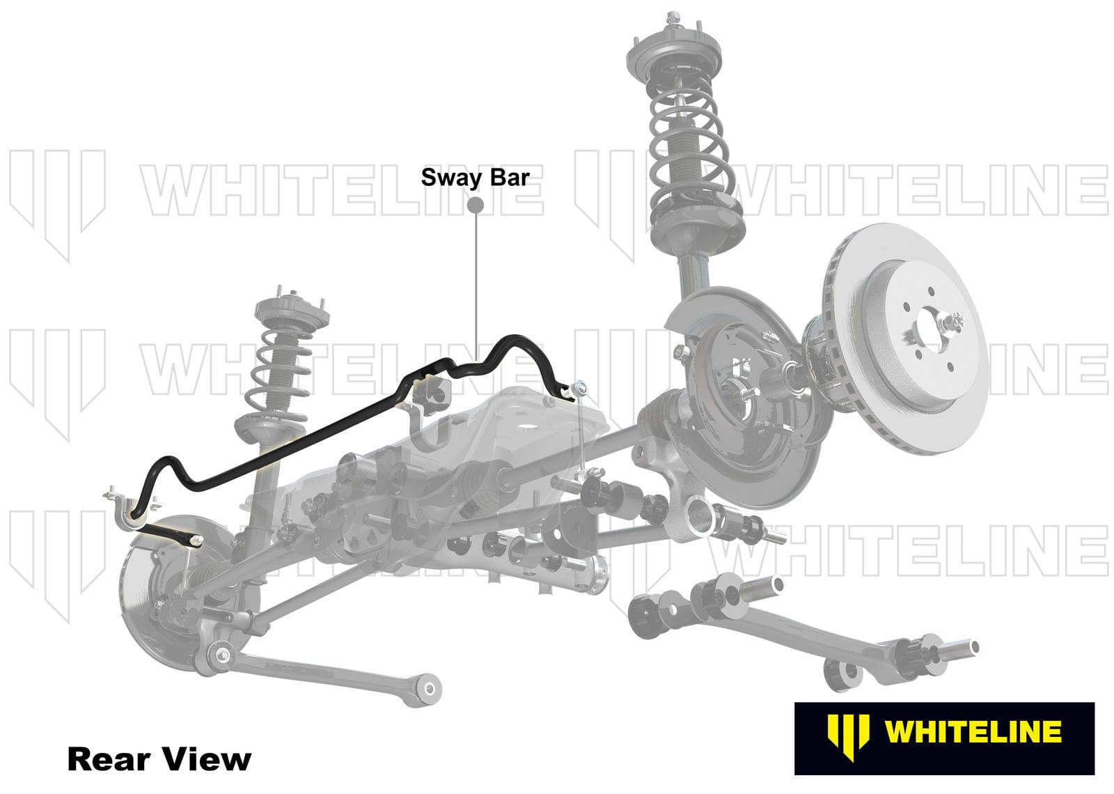 Whiteline 120 x 20 x 10 cm / MOTORSPORT Rear Sway Bar - 22mm 3 Point Adjustable to Suit Subaru Liberty BC-BD SR