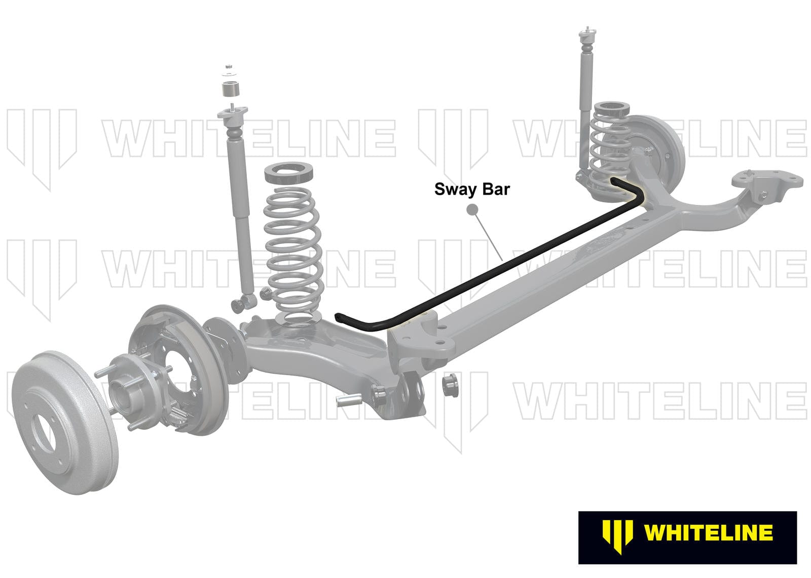 Whiteline 120 x 20 x 10 cm Rear Sway Bar - 20mm 3 Point Adjustable to Suit Toyota Paseo EL44 and Starlet EP SR