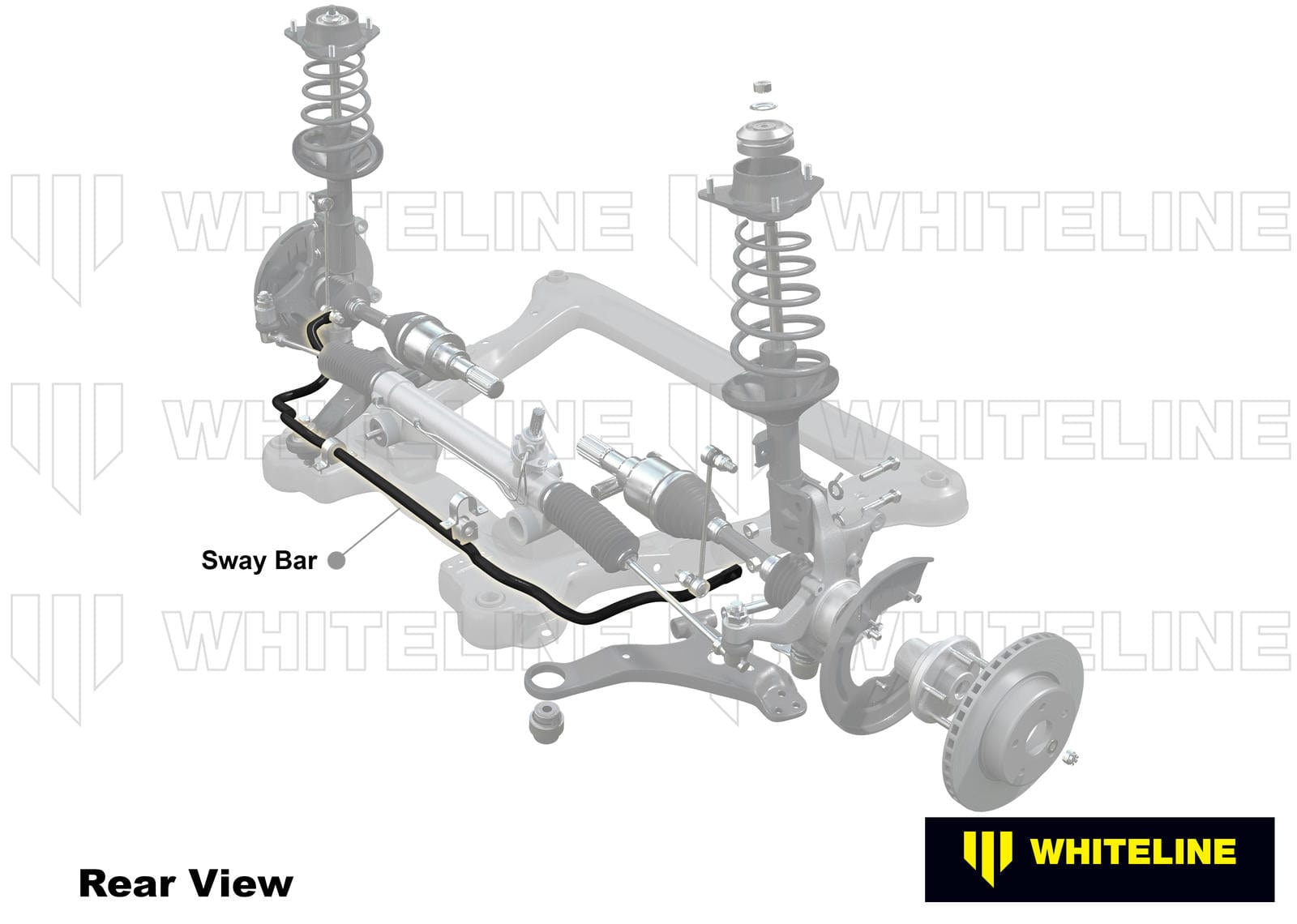 Whiteline 120 x 20 x 10 cm / Suits turbo models Front Sway Bar - 22mm 2 Point Adjustable to Suit Subaru Impreza, liberty and Outback SR