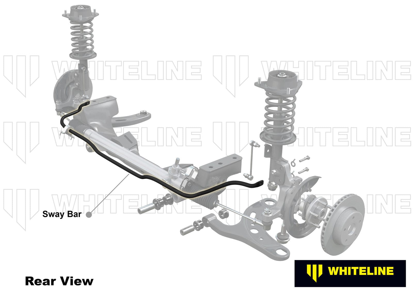 Whiteline 150 x 20 x 10 cm Front Sway Bar - 20mm 2 Point Adjustable to Suit Subaru BRZ and Toyota 86 SR