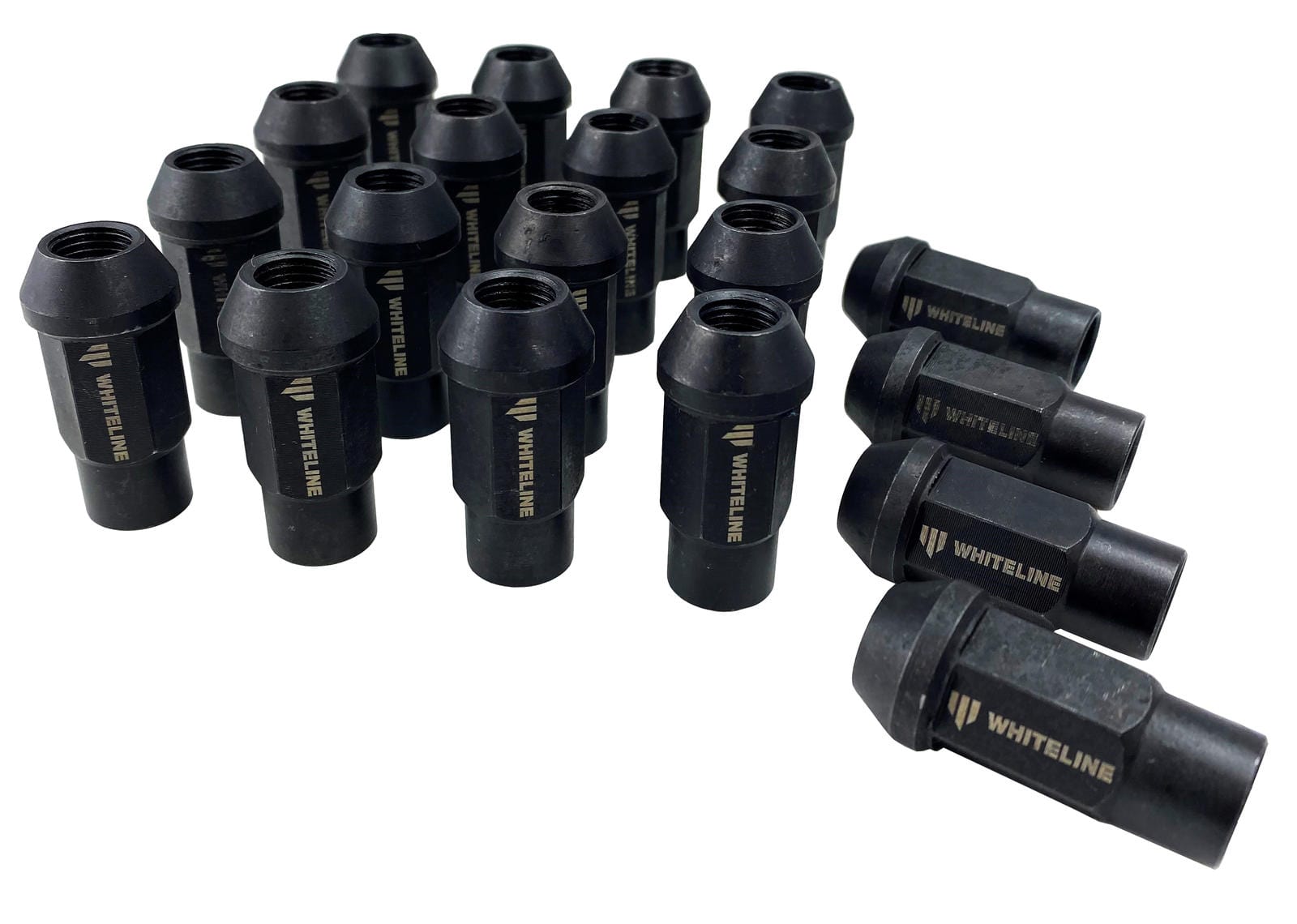 Whiteline 17 x 20 x 10 cm / M12x1.25 - set of 20 Whiteline Branded Wheel Nuts - M12x1.25 SR