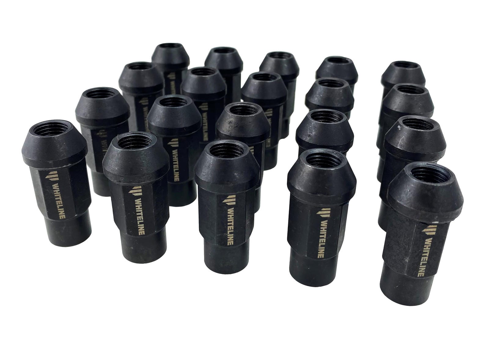Whiteline 17 x 20 x 10 cm / M12x1.25 - set of 20 Whiteline Branded Wheel Nuts - M12x1.25 SR