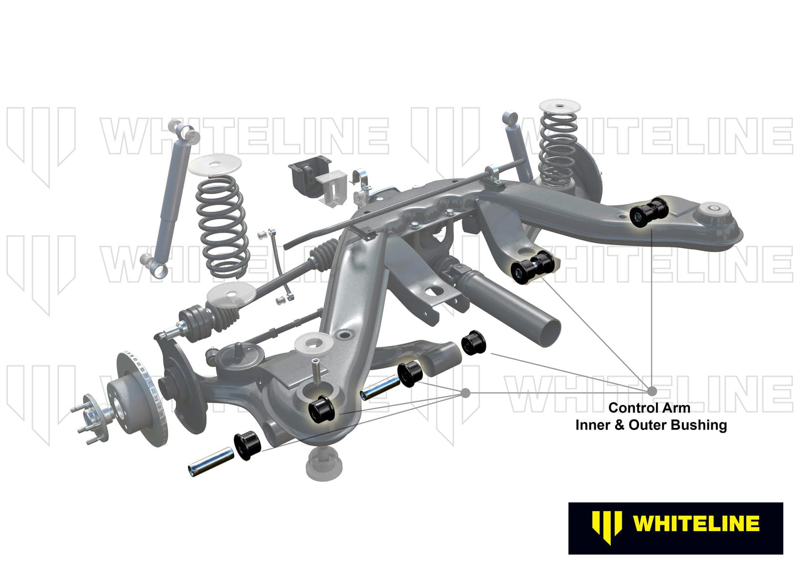 Whiteline 38 x 20 x 10 cm / 1deg camber and toe adjustment kit Rear Camber/Toe Kit 1deg to Suit Holden Commodore VN-VX Standard Height SR