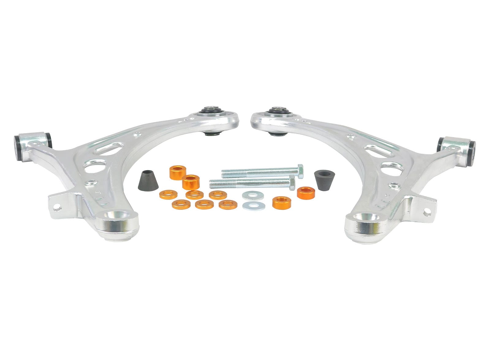 Whiteline 38 x 20 x 9 cm / Performance alloy - suits models without headlight leveling sensor - fixed +0.5deg caster + anti-lift correction Front Control Arm Lower - Arm to Suit Subaru Impreza GV, GE WRX/STi SR
