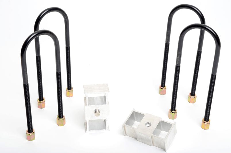 Whiteline 40 x 20 x 10 cm / Block = 38mm, Pin = 12mm, Hole = 12mm, U Bolt = M14x85mm Rear Lowering Block - Kit 1.5" to Suit Holden Colorado, Rodeo and Isuzu D-Max SR