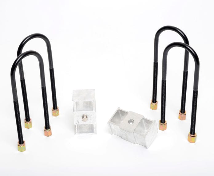 Whiteline 40 x 20 x 10 cm / Block = 50mm, Pin = 13mm, Hole = 13mm, U Bolt = M12x85mm Rear Lowering Block - Kit 2" to Suit Ford Courier, Mazda B Series Bravo and Mitsubishi Triton SR