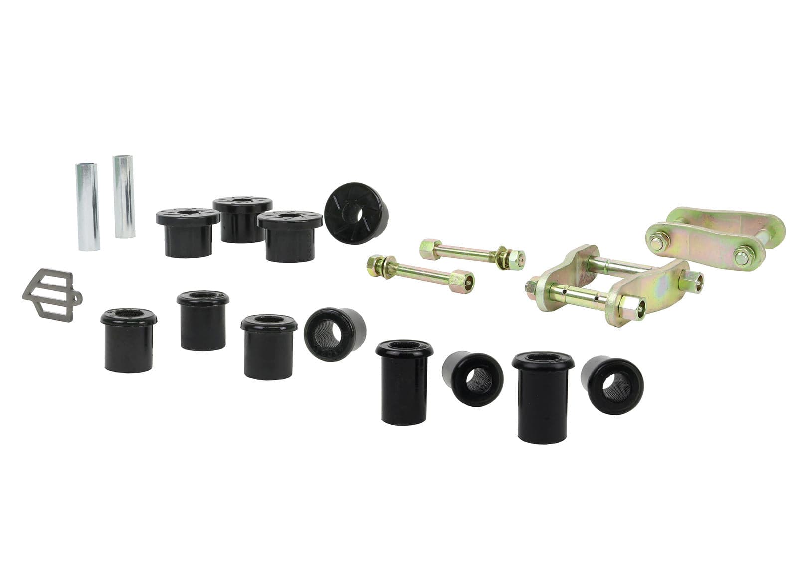 Whiteline 40 x 20 x 10 cm Rear Leaf Spring - Bushing and Greaseable Shackle/Pin Kit to Suit Holden Colorado, Isuzu D-Max and LDV T60 2wd/4wd SR
