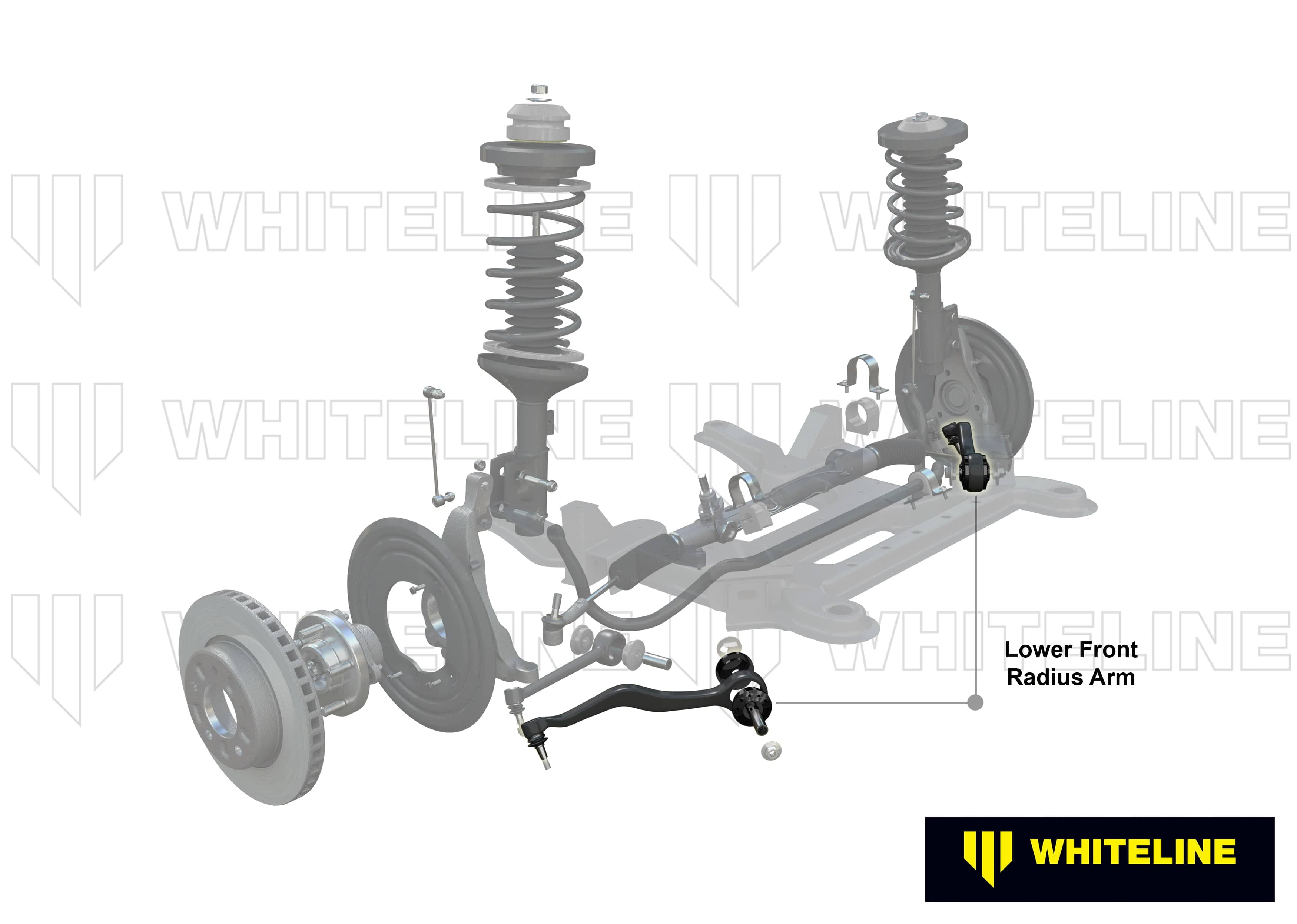 Whiteline 40 x 20 x 10 cm / Replacement Front Radius Arm Lower - Arm Right to Suit Holden Commodore VE and HSV SR