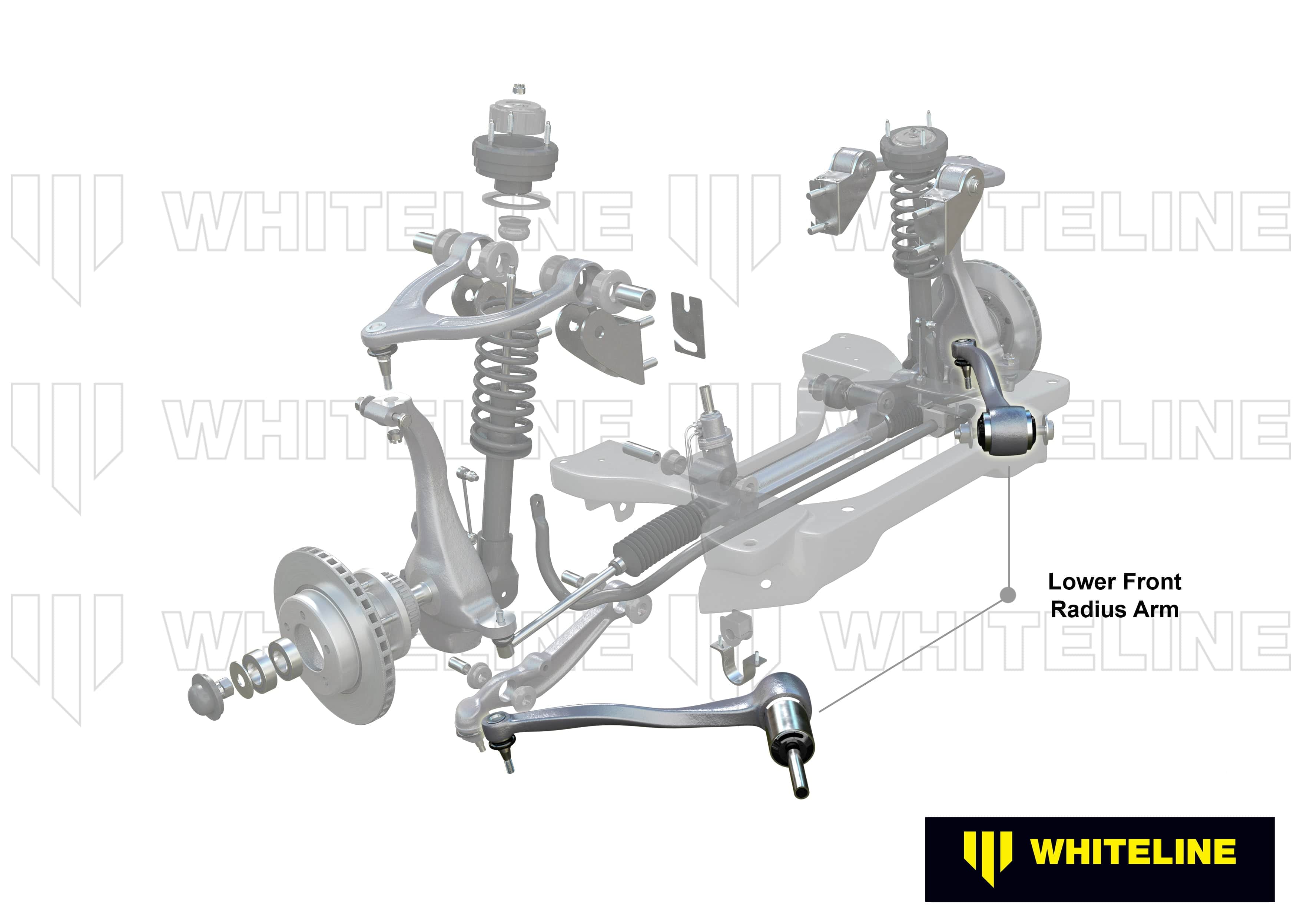 Whiteline 40 x 20 x 10 cm / Replacement - suits models to - 04/2009 Front Radius Arm Lower - Arm Left to Suit Ford Territory SX, SY and FPV SR