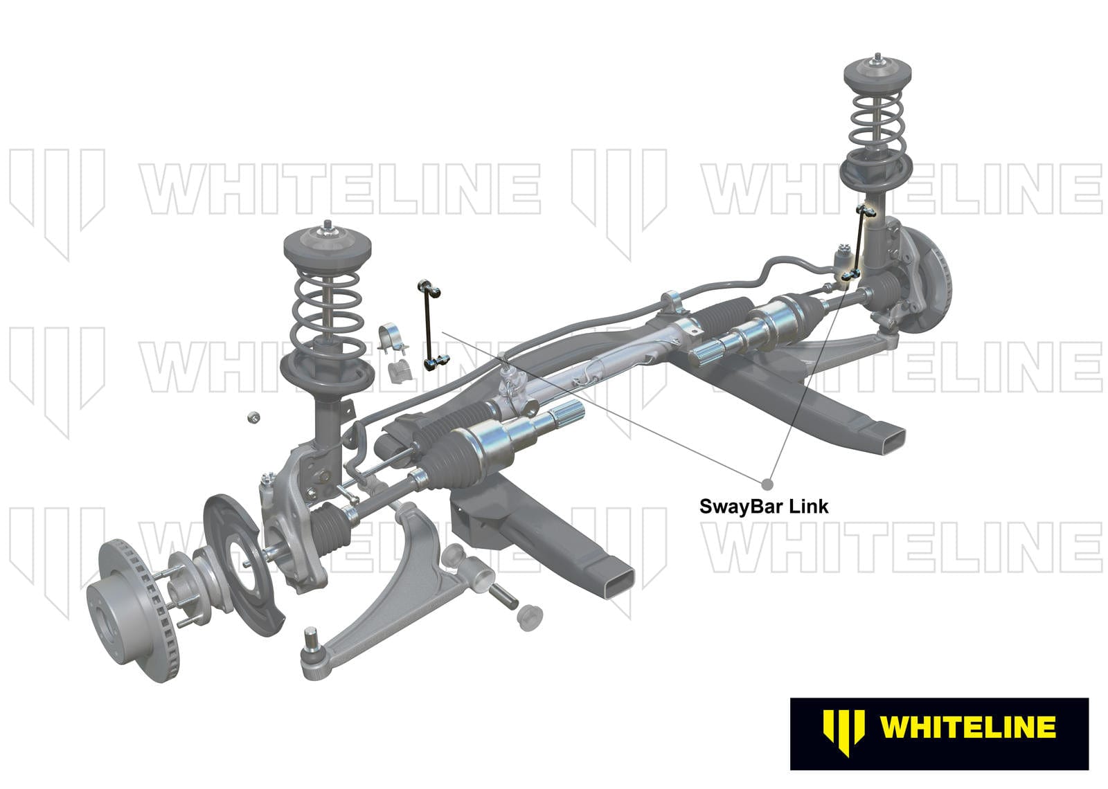 Whiteline 45 x 14 x 5 cm / 252mm - horizontal 180deg opposed ball joints Front Sway Bar Link to Suit Mazda CX-3 DK SR