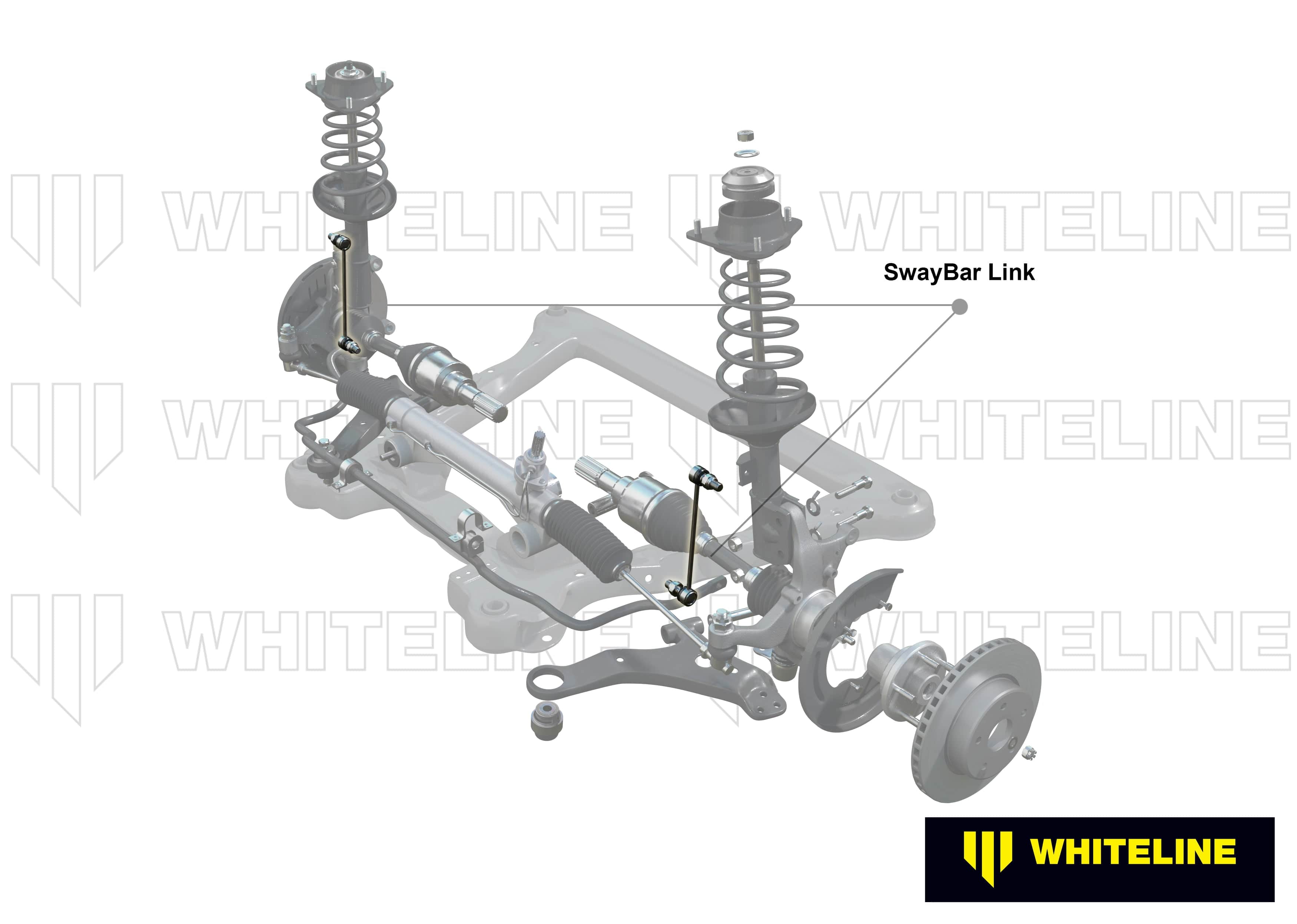 Whiteline 5 x 12 x 42 cm / 265mm - horizontal 180deg opposed ball joints Front Sway Bar Link to Suit Mitsubishi ASX, Lancer and Outlander SR