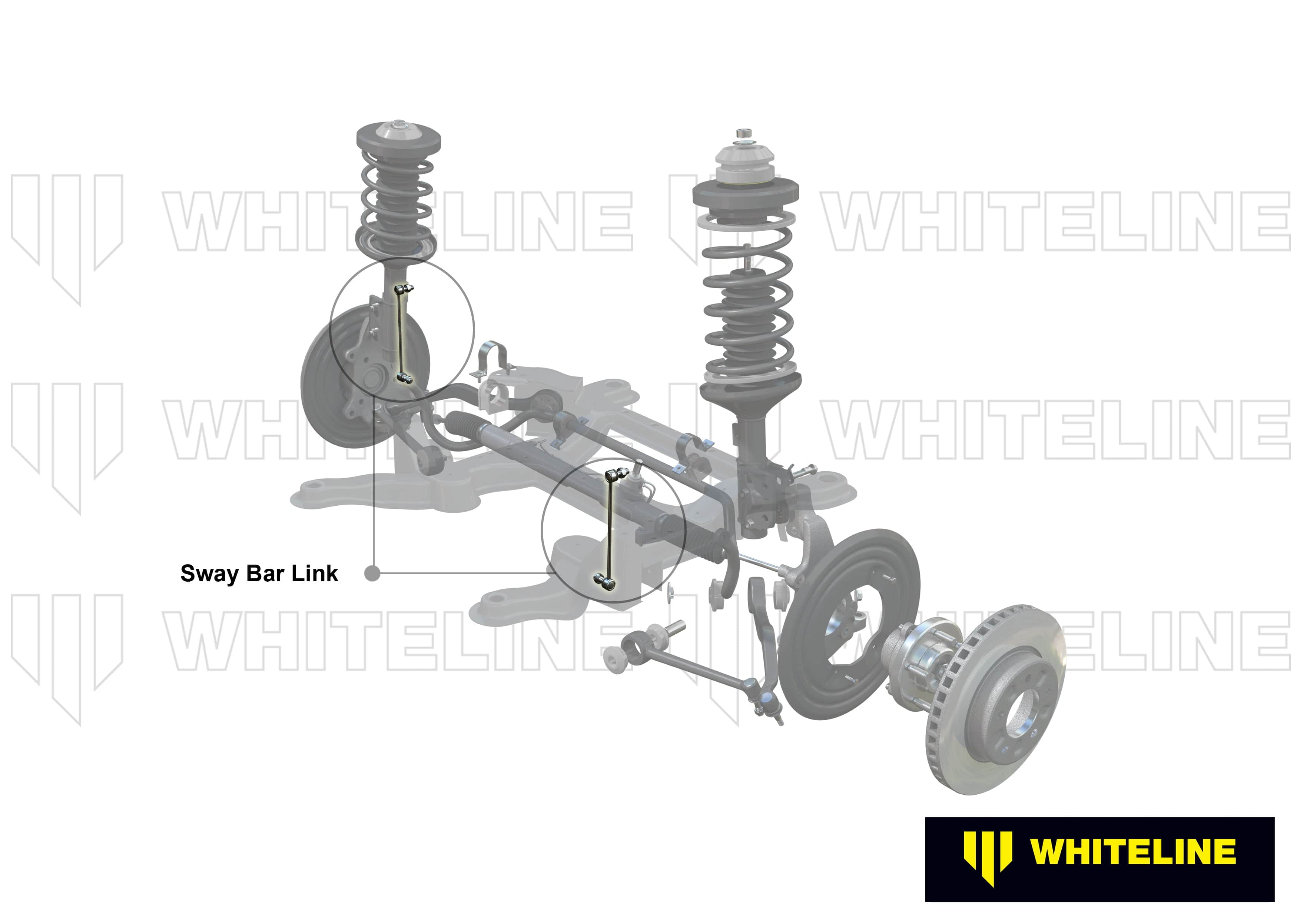 Whiteline 5 x 12 x 46 cm / 390-415mm - horizontal heavy duty ball joints Universal Sway Bar Link - Adjustable Ball Style - 10mm Ball Stud 390-415mm SR