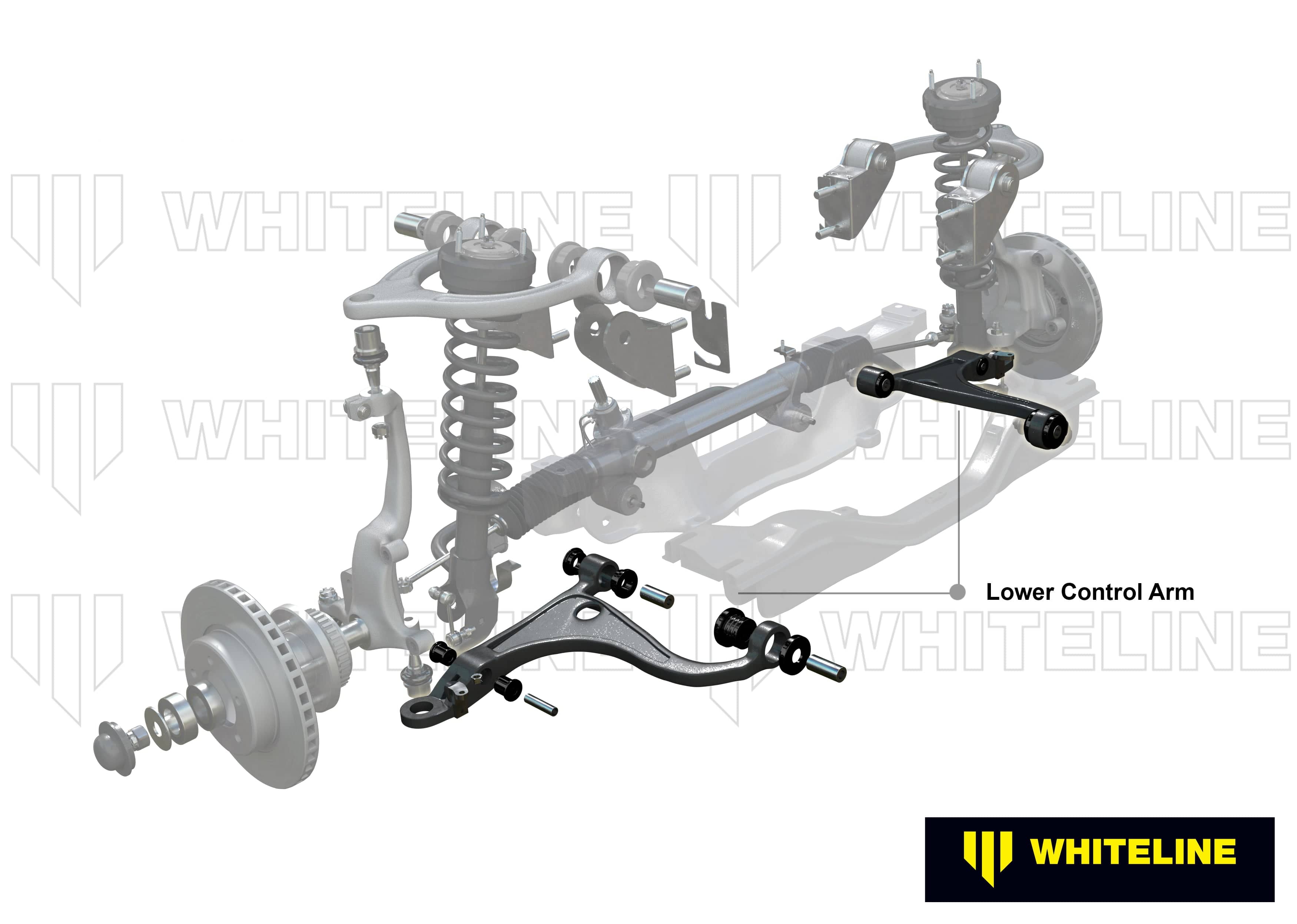 Whiteline 50 x 60 x 20 cm / Replacement - suits models 04/2000 - on Front Control Arm Lower - Arm Left to Suit Ford Falcon/Fairlane AU-BF and FPV SR