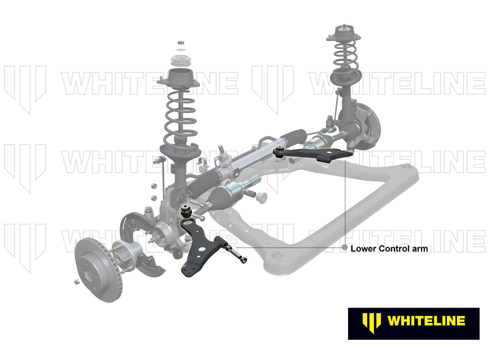Whiteline 58 x 42 x 10 cm / Performance alloy - fixed -0.3deg camber and +2.0deg caster correction Front Control Arm Lower - Arm to Suit Audi, Seat, Skoda and Volkswagen MQB Fwd/Awd SR