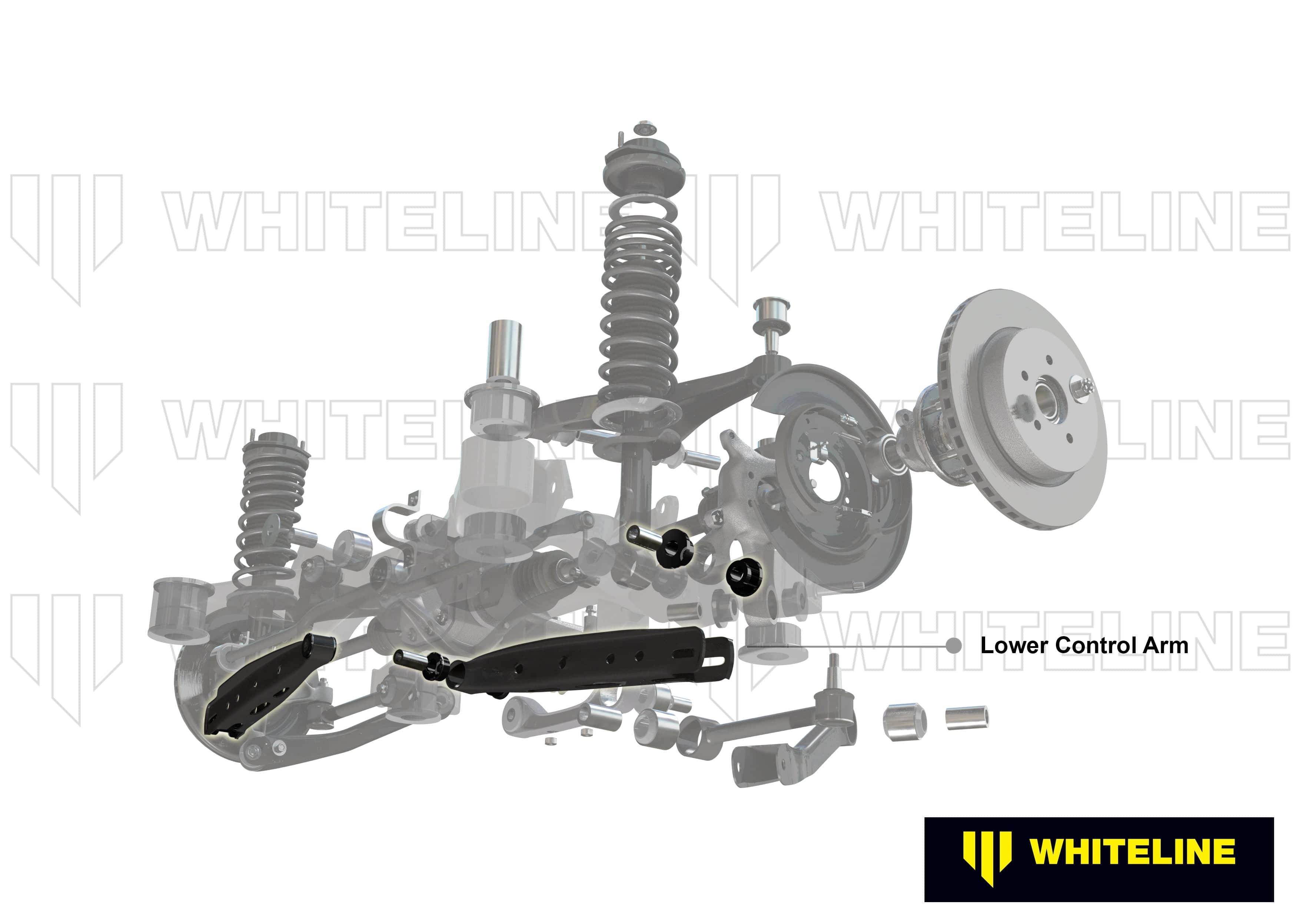 Whiteline 59 x 20 x 10 cm / Performance - on-car adjustable camber and toe correction - MOTORSPORT Rear Control Arm Lower - Arm to Suit Mitsubishi Lancer Evolution X SR