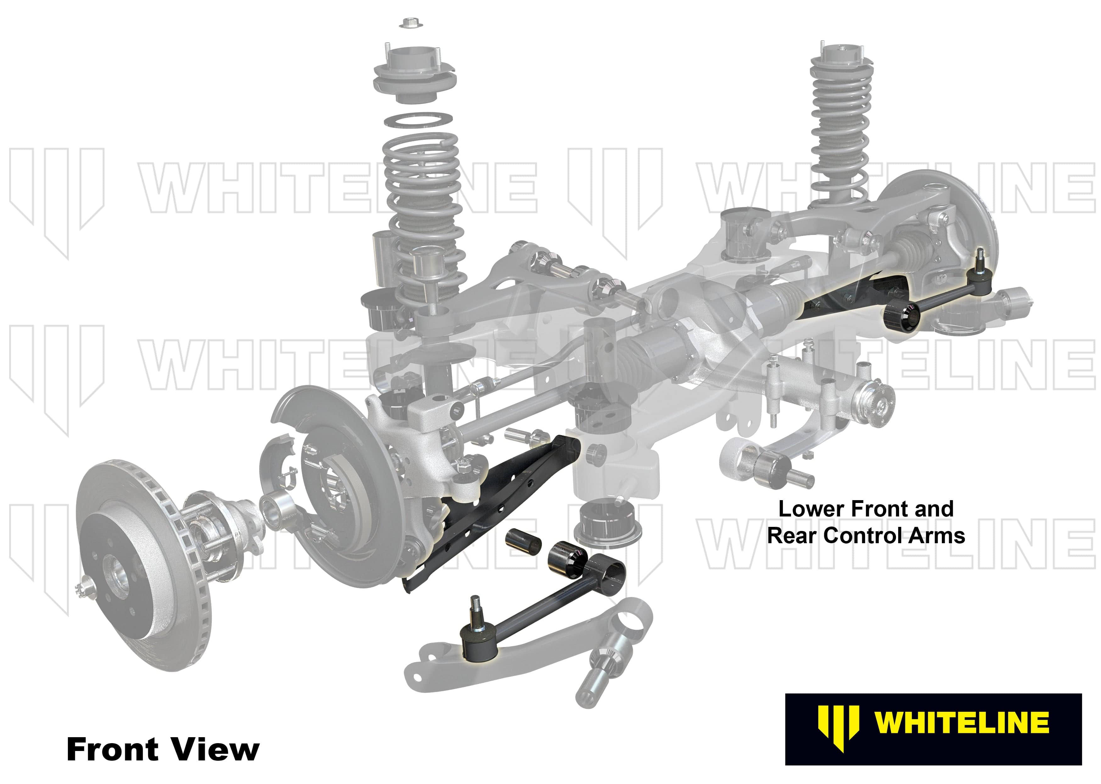Whiteline 59 x 20 x 10 cm / Performance - on-car adjustable camber and toe correction - use with KCA307 - MOTORSPORT Rear Control Arm Lower Front and Rear - Arm to Suit Subaru Liberty and Outback SR
