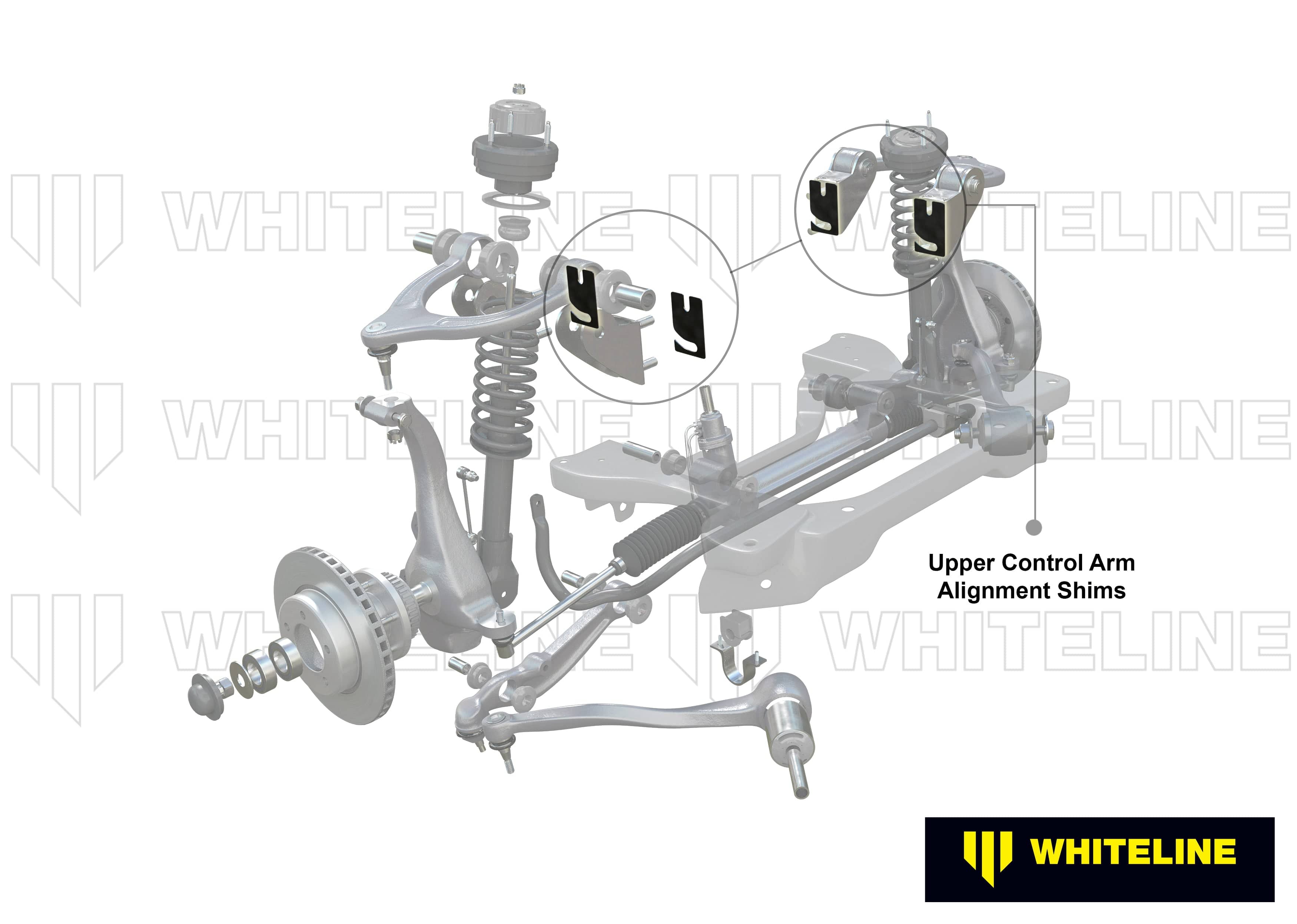 Whiteline 7 x 14 x 20 cm / 3.0mm x 10 - bulk shim pack Alignment Shim Pack 3.0mm x 10 to Suit Ford Falcon/Fairlane AU-FGX and FPV SR