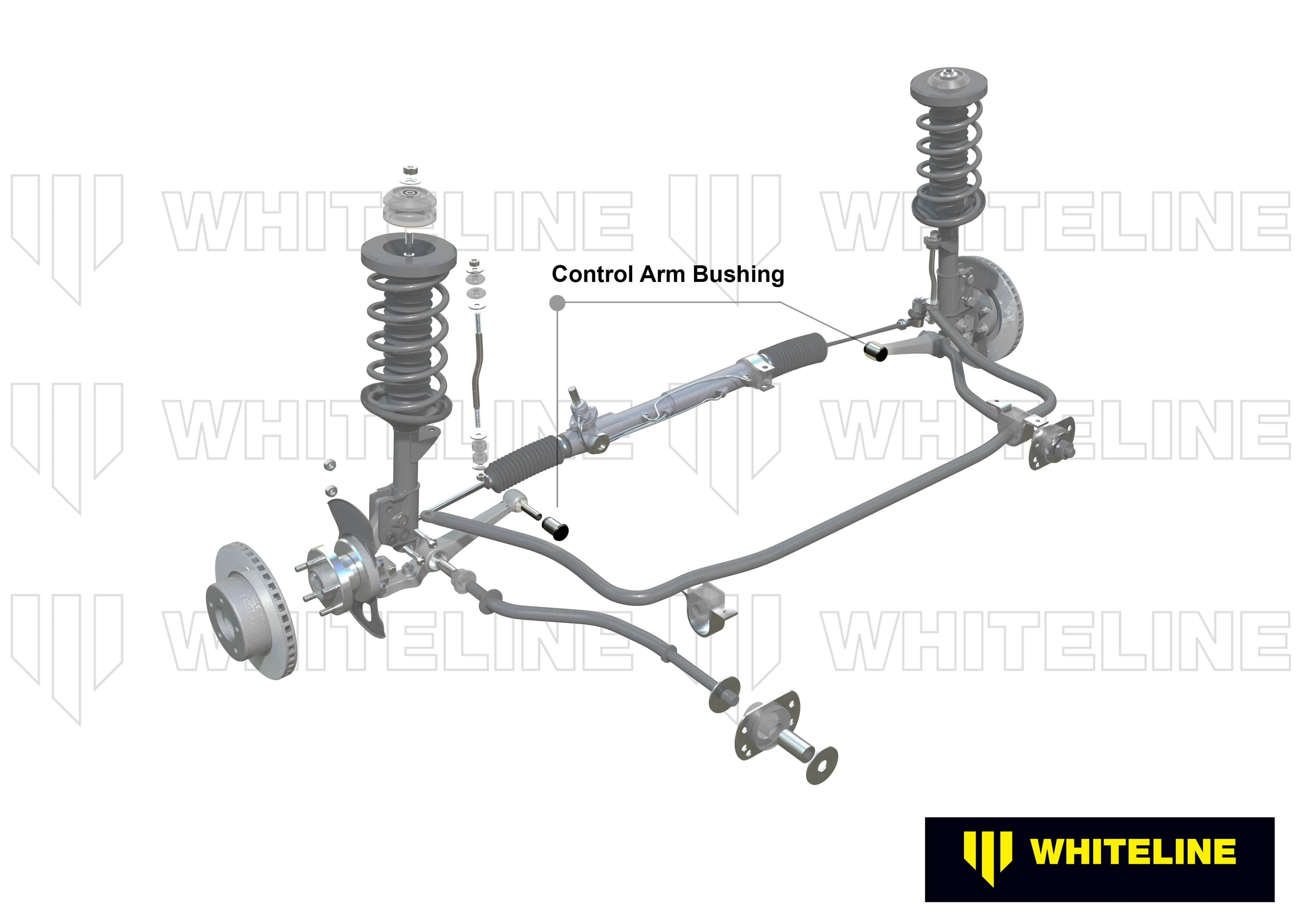 Whiteline 7 x 14 x 20 cm Front Control Arm Lower - Inner Bushing Kit to Suit Nissan 1200, 120Y and Stanza SR