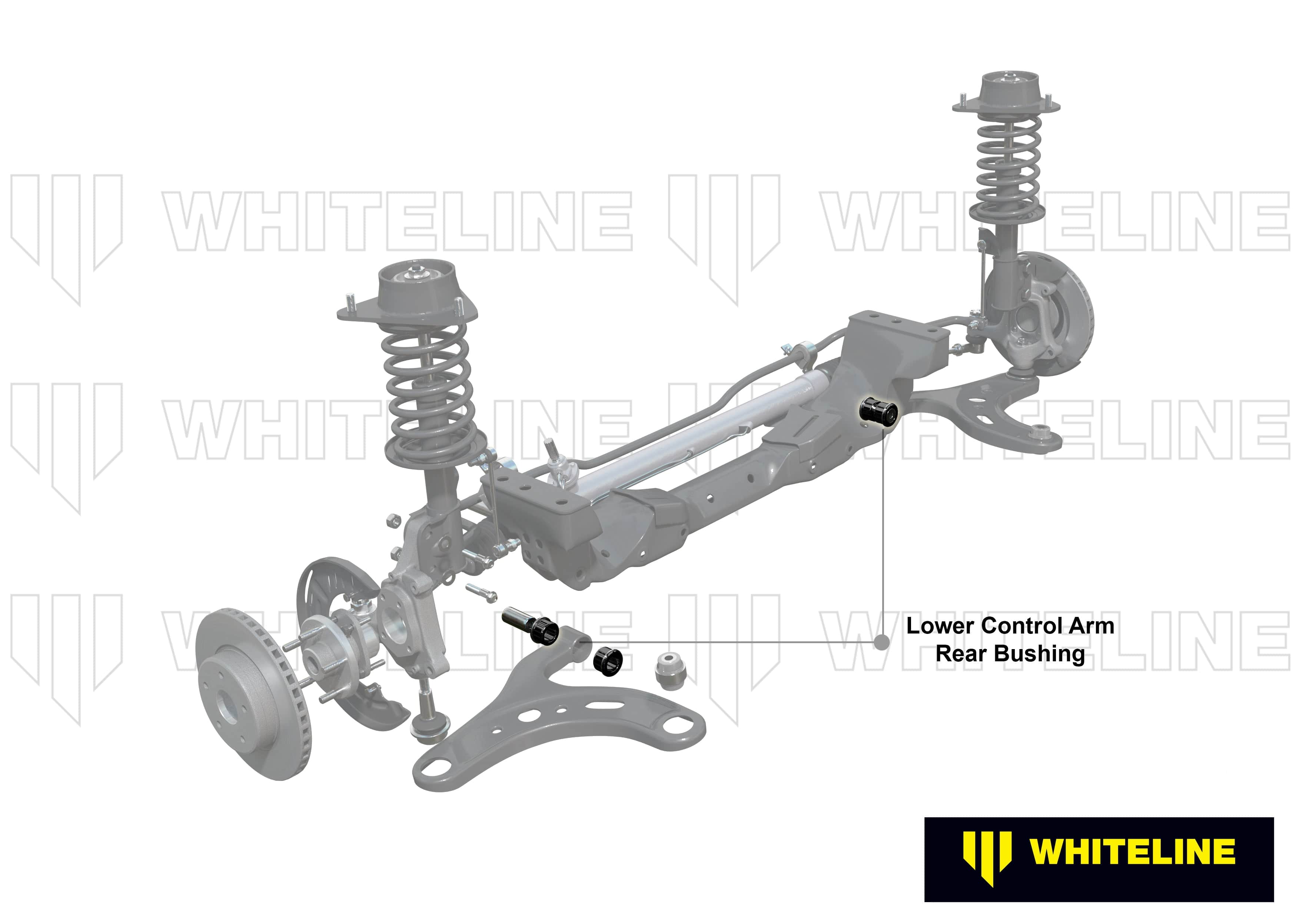 Whiteline 7 x 14 x 20 cm Front Control Arm Lower - Inner Rear Bushing Kit to Suit Subaru BRZ and Toyota 86 SR