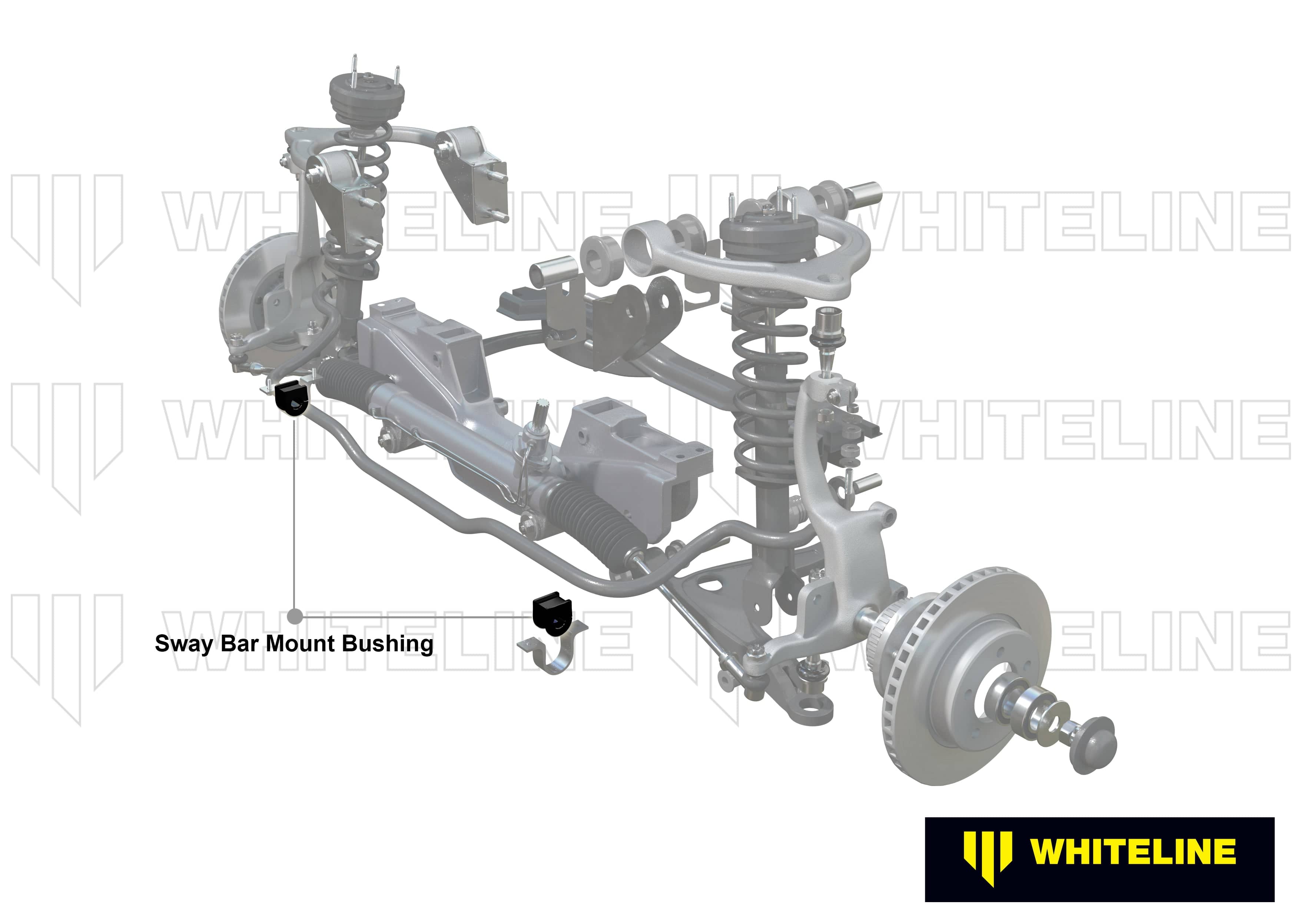 Whiteline 7 x 14 x 20 cm Front Sway Ba Mount - Bushing Kit 26.5mm to Suit Honda S2000 AP SR