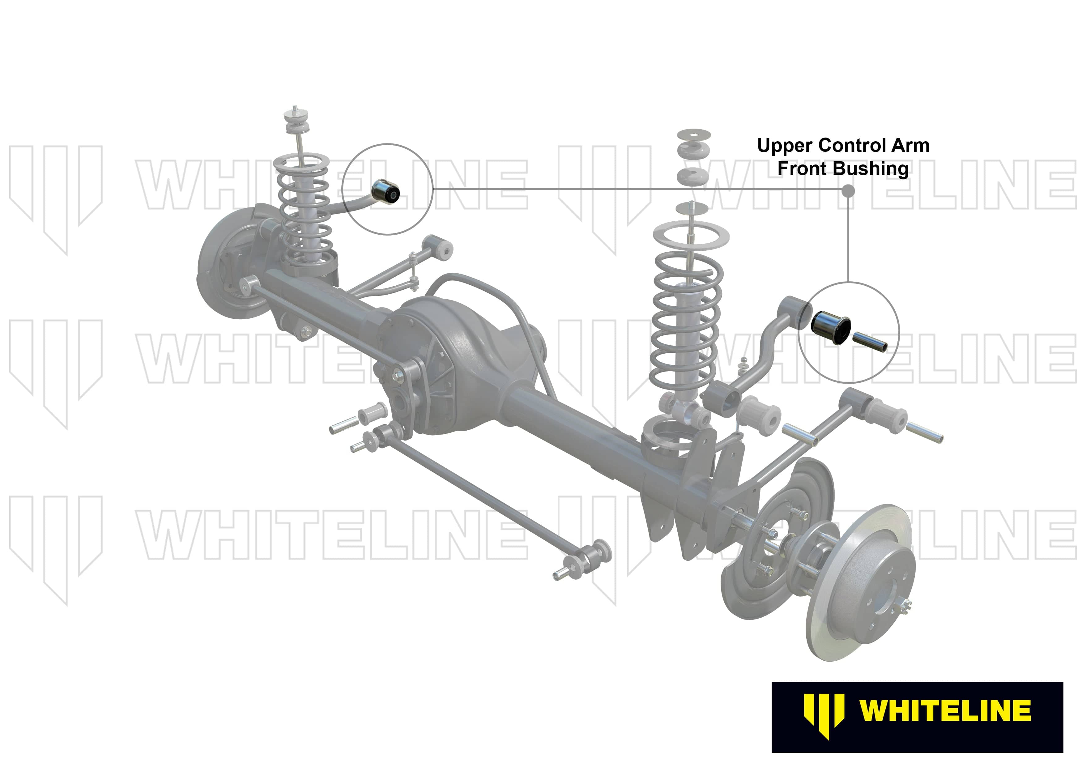 Whiteline 7 x 14 x 20 cm / OEM design Rear Trailing Arm Upper - Front Bushing Kit to Suit Ford Falcon/Fairlane XE-XD Sedan SR