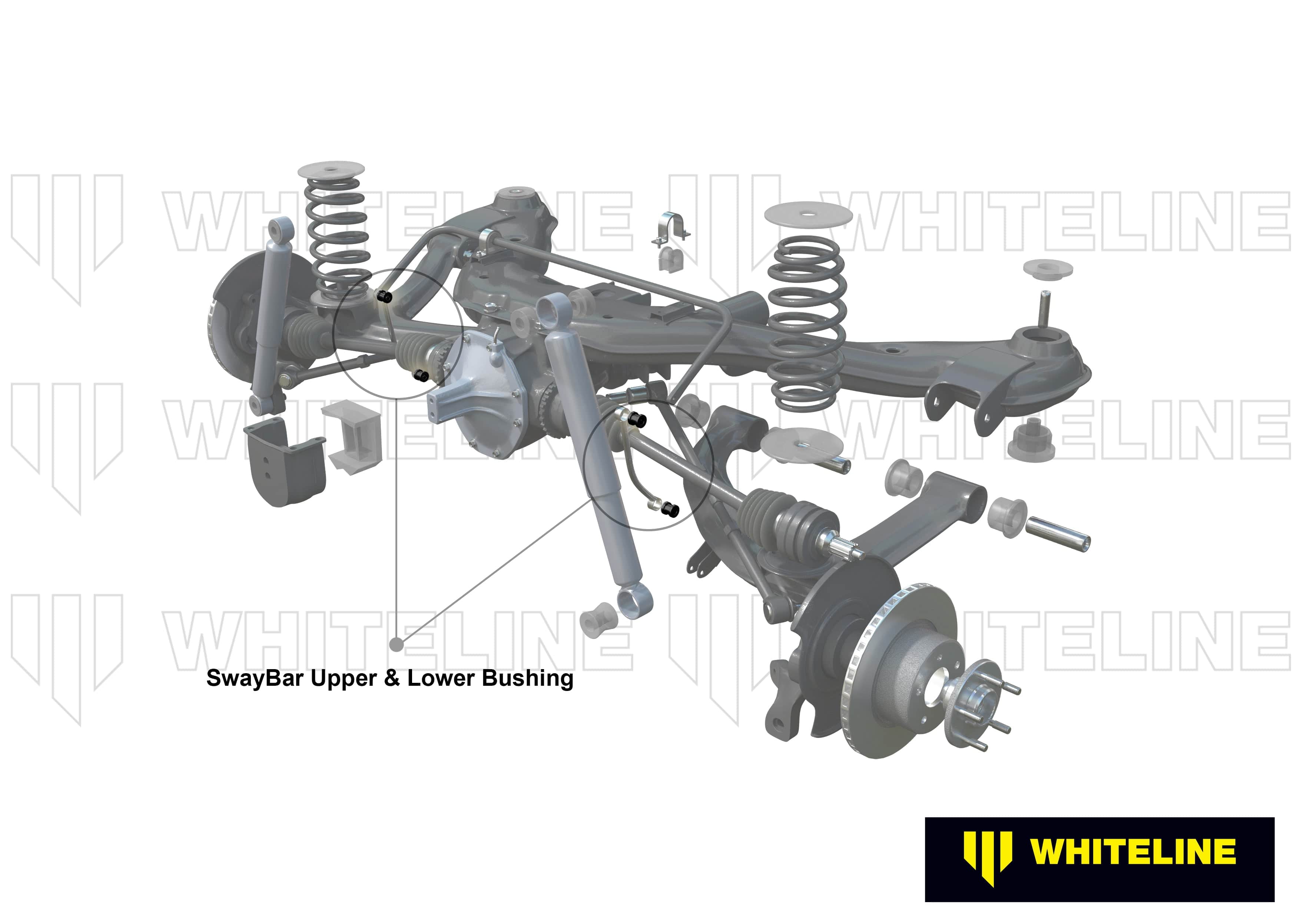 Whiteline 7 x 14 x 20 cm Rear Sway Bar Link - Bushing Kit to Suit Holden Commodore VN-VX and HSV SR