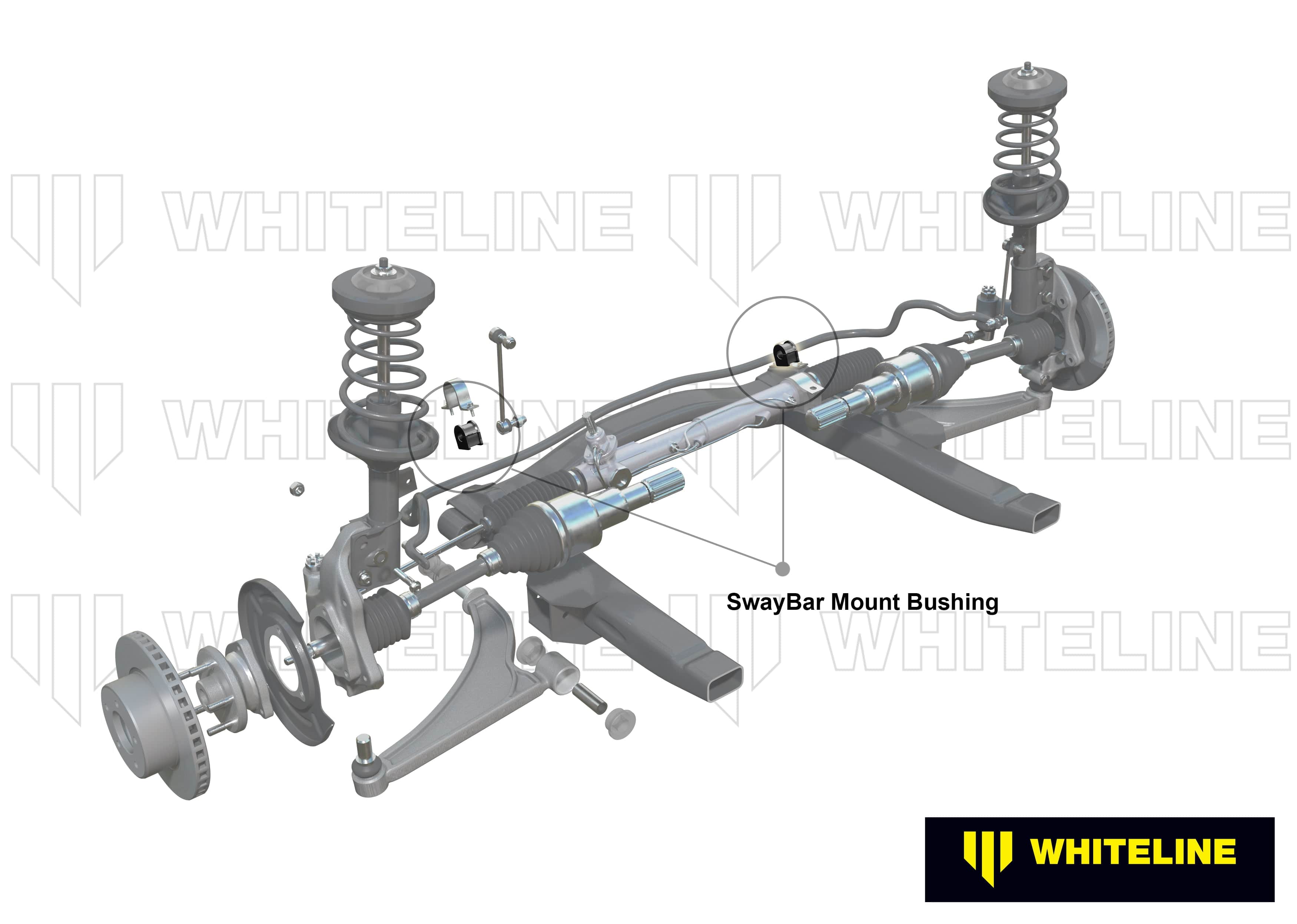 Whiteline 7 x 14 x 20 cm / Service kit - suits Whiteline sway bars Front Sway Bar Mount - Bushing Kit 30mm to Suit Whiteline Sway Bars SR