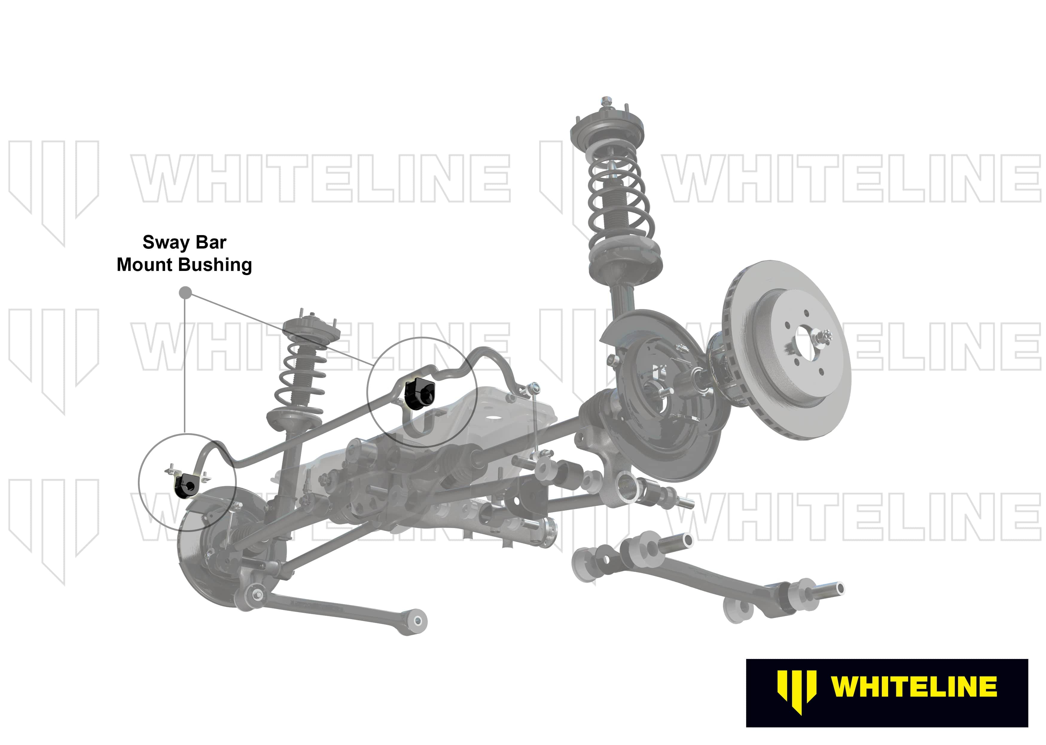 Whiteline 7 x 14 x 20 cm / Service kit - suits Whiteline sway bars Rear Sway Bar Mount - Bushing Kit 18mm to Suit Whiteline Sway Bars SR