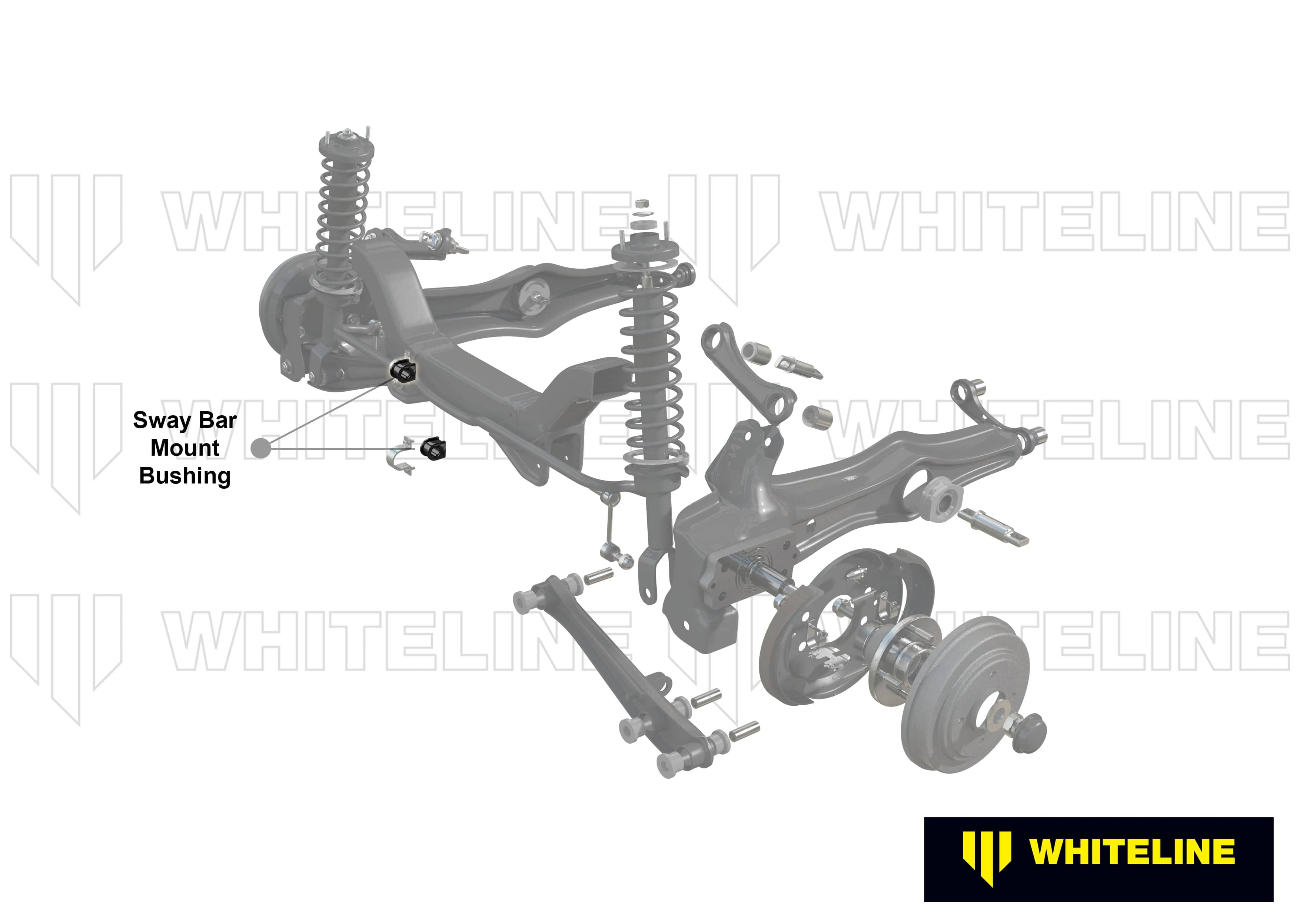 Whiteline 7 x 14 x 20 cm / Service kit - suits Whiteline sway bars Rear Sway Bar Mount - Bushing Kit 20mm to Suit Whiteline Sway Bars SR