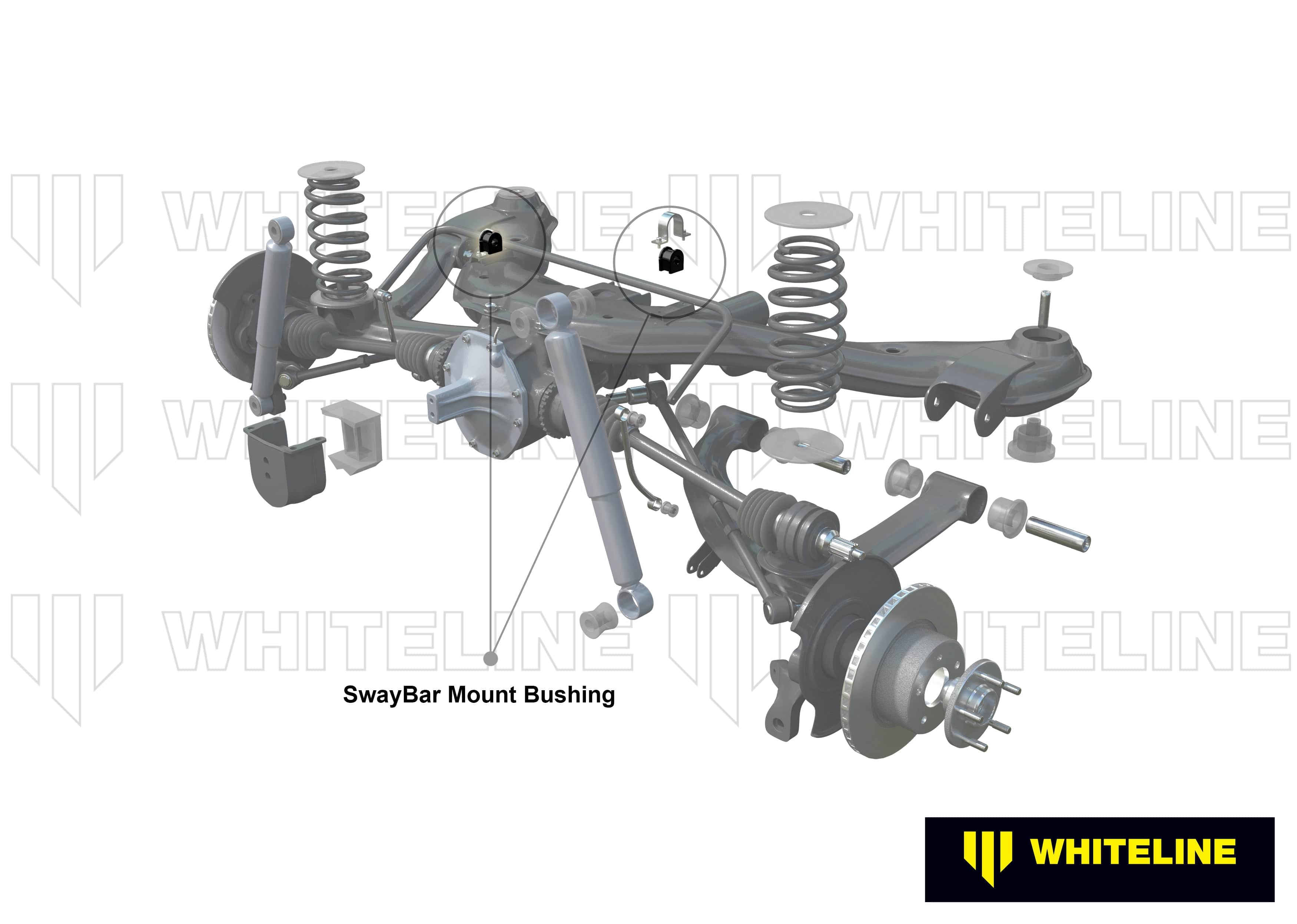 Whiteline 7 x 14 x 20 cm / Service kit - suits Whiteline sway bars Rear Sway Bar Mount - Bushing Kit 20mm to Suit Whiteline Sway Bars SR