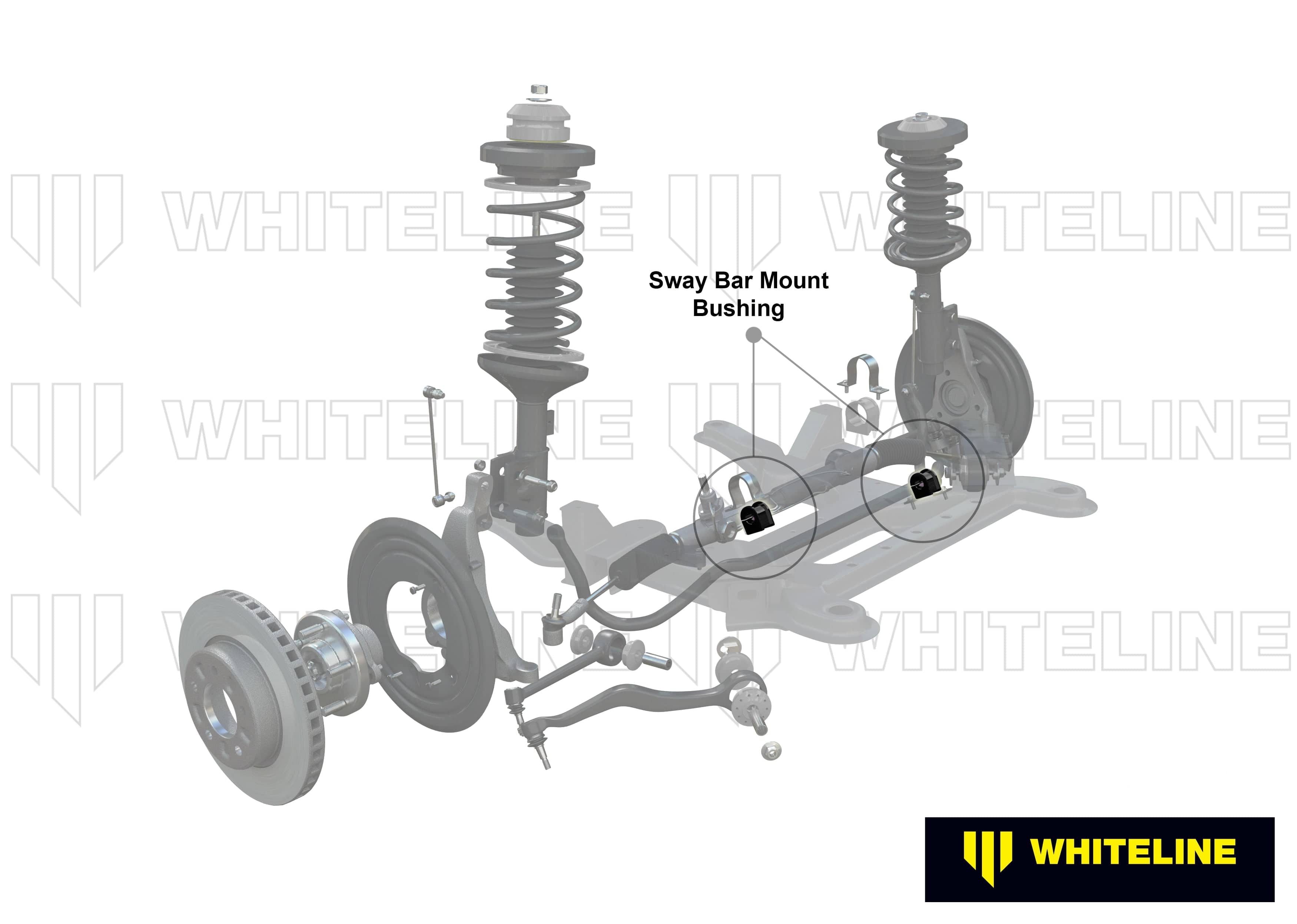Whiteline 7 x 14 x 20 cm / Service kit - suits Whiteline sway bars Sway Bar Mount - Bushing Kit 27mm to Suit Whiteline Sway Bars SR