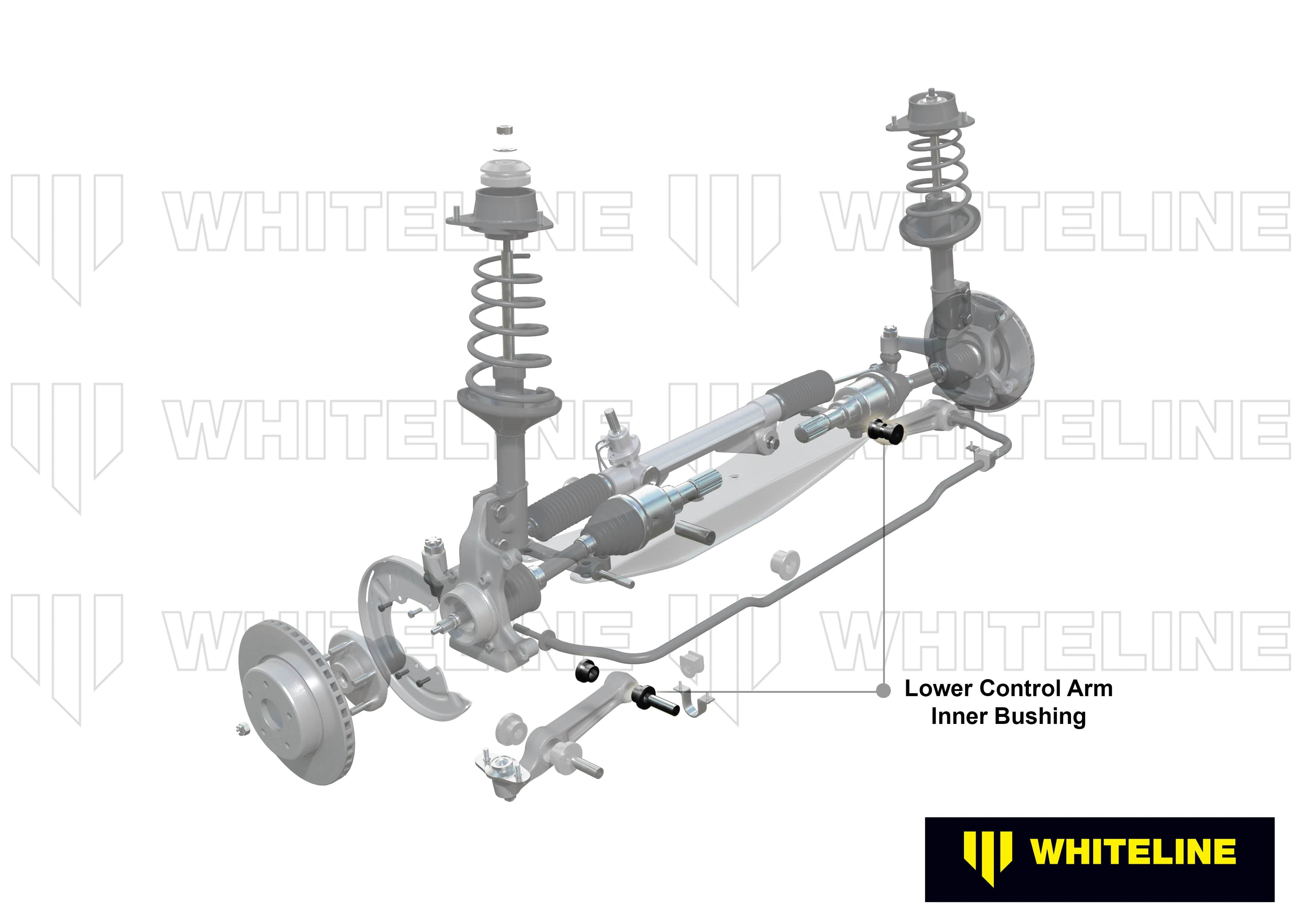 Whiteline 7 x 14 x 20 cm / Suits models with cast arm Front Control Arm Lower - Inner Bushing Kit to Suit Ford Capri, Cortina and Escort SR