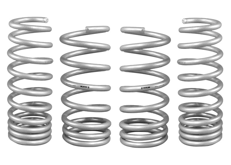 Whiteline Lowers vehicle approximately 25mm front and 35mm rear Front and Rear Coil Springs - Lowered to Suit Nissan 370Z Z34 and Skyline V36 SR