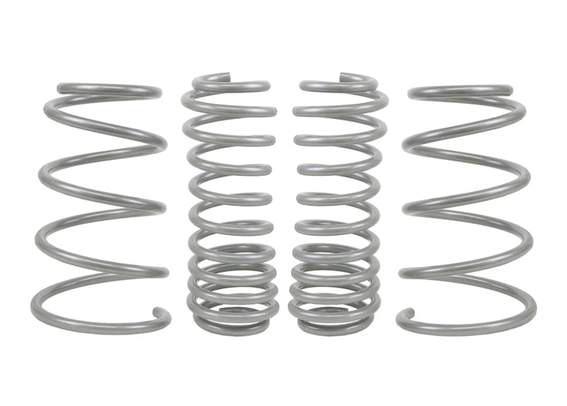 Whiteline Lowers vehicle approximately 35mm front and 45mm rear Front and Rear Coil Springs - Lowered to Suit Ford MustangS197 SR