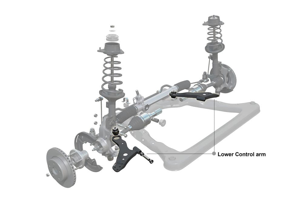 Whiteline Performance - increased caster correction Front Control Arm Lower - Arm Assembly to Suit Subaru Forester SH and Exiga YA SR