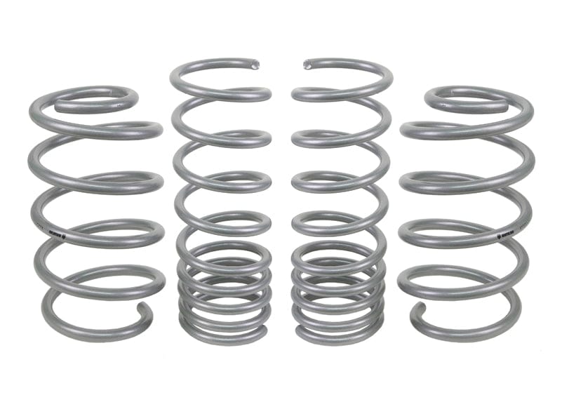 Whiteline Suits models 12/2014 - on with OEM struts with SEB, SED or YDA part number suffix - lowers vehicle approximately 25mm front and rear Front and Rear Coil Springs - Lowered to Suit Ford Focus ST LZ SR