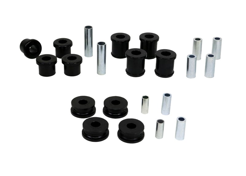 Whiteline Suits models with strut rod to chassis bushing with 46mm L crush tube Front Control Arm/Strut Rod - Bushing Kit to Suit Nissan Navara D22 2wd SR