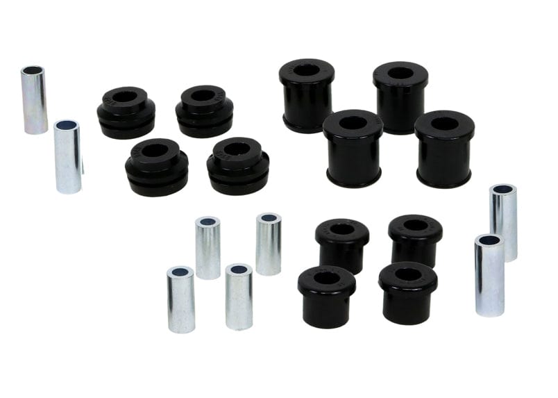 Whiteline Suits models with strut rod to chassis bushing with 62mm L crush tube Front Control Arm/Strut Rod - Bushing Kit to Suit Nissan Navara D22 2wd SR