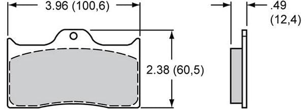WILWOOD Suit Dynalite Series Calipers Wilwood PolyMatrix Brake pad Set with A Compound WB15A-5734K SR