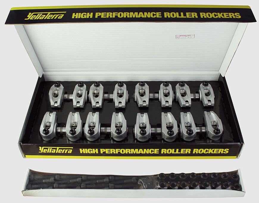 YT Suit AFR GM LS3 260cc Heads Yella Terra Ultralite Adjustable Shaft Roller Rocker Set, 1.7 Ratio YT6737 SR
