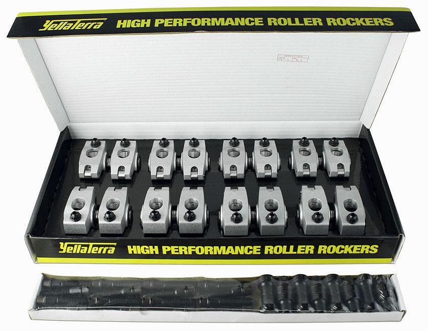 YT Suit S/B Chev with AFR 180, 195, 210 & 220 Heads Yella Terra Twin Shaft Roller Rocker Set, 1.6 Ratio YT6696 SR