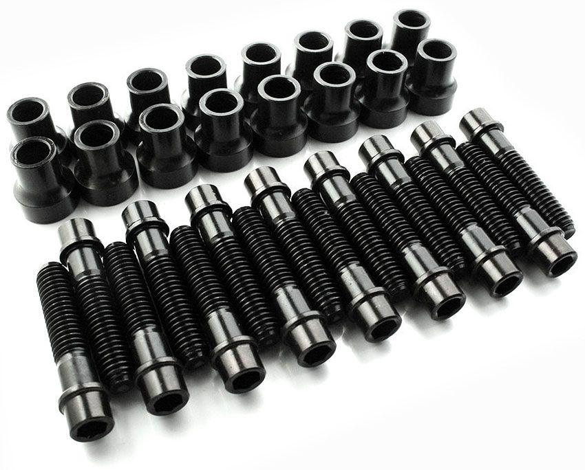 YT Suit SB Chev With AFR 227 Heads With .206" Offset Inlet Yella Terra Platinum Roller Rocker Set 1.5 Ratio (7/16" Mount, Twin Shaft Adjustable) YT6615 SR
