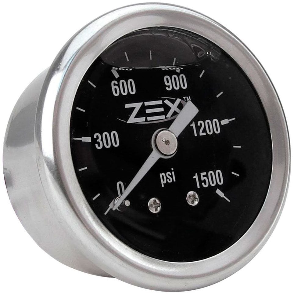 ZEX 1-1/2" Liquid Filled Nitrous Pressure Gauge Zex 1-1/2" Liquid Filled Nitrous Pressure Gauge ZEX82324 SR